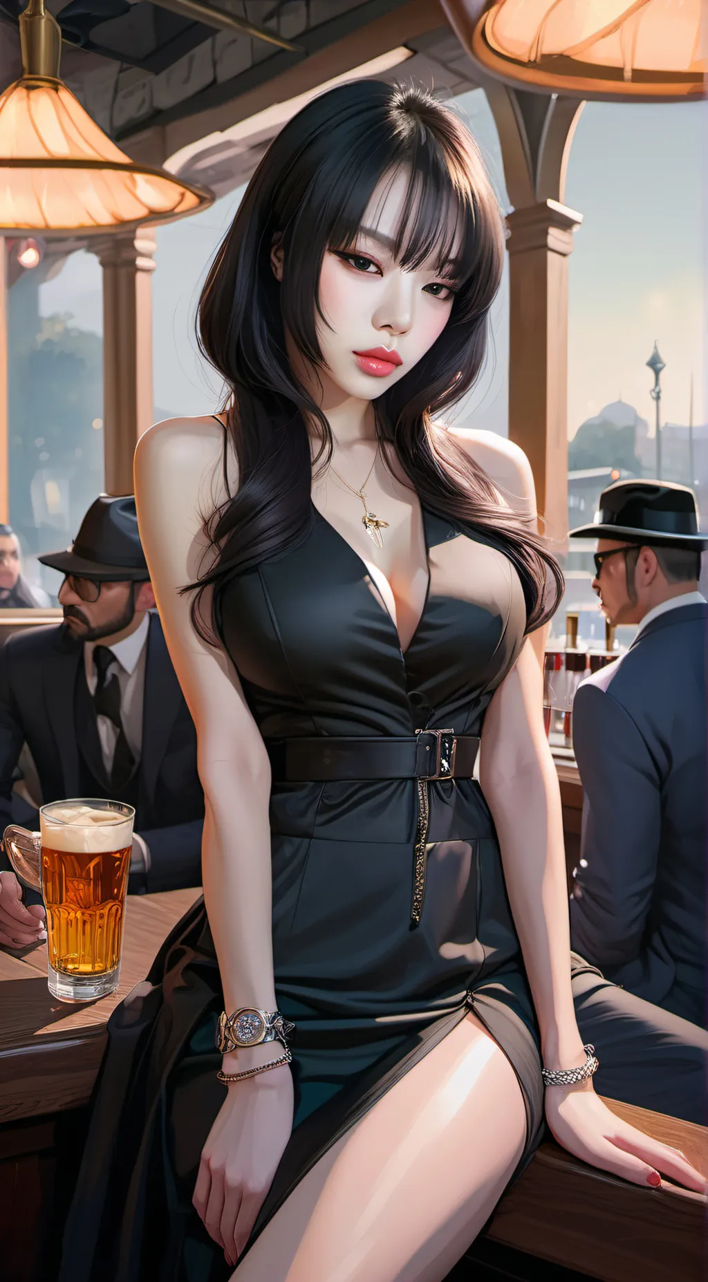 ai character: chanmina  background