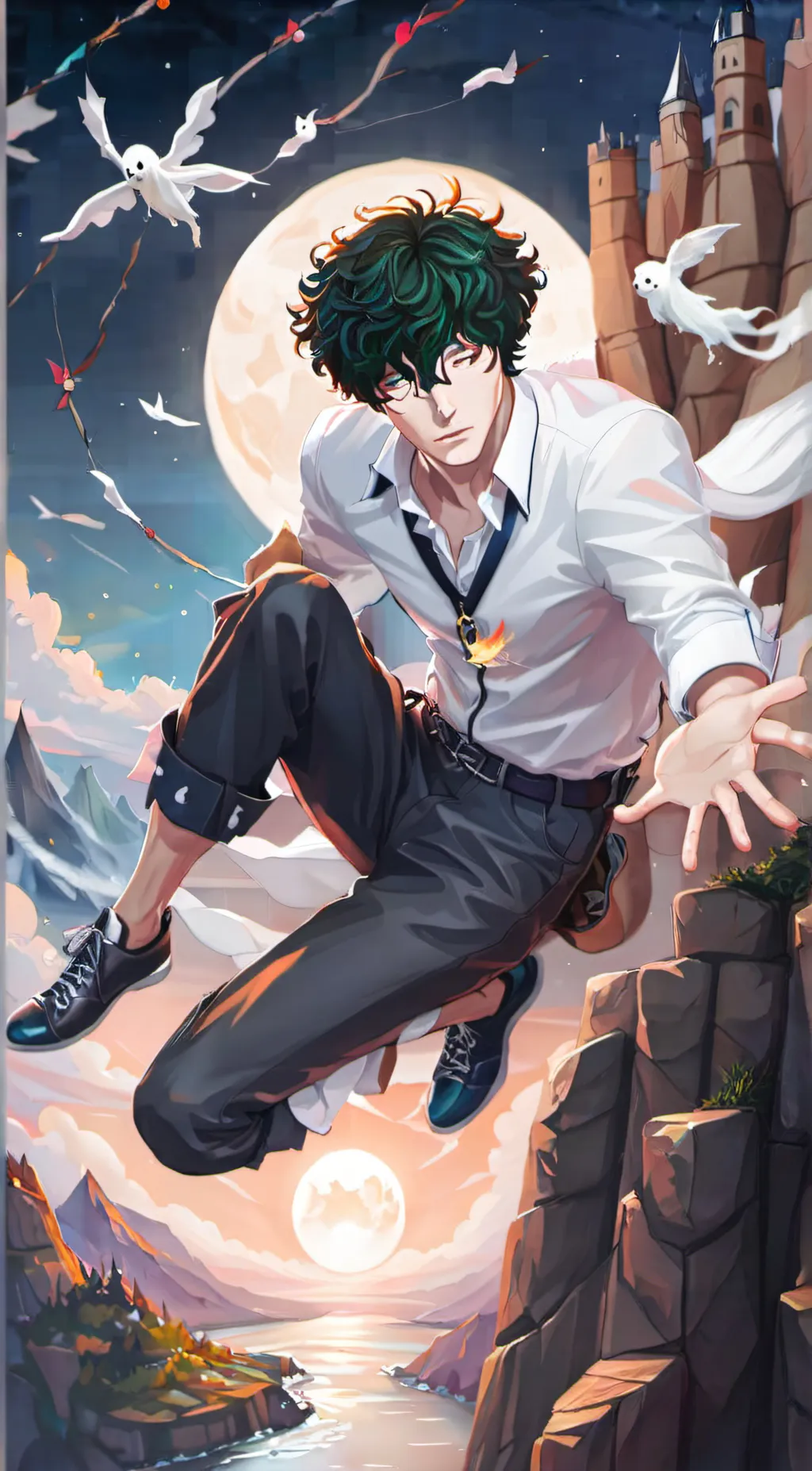 ai character: Deku background