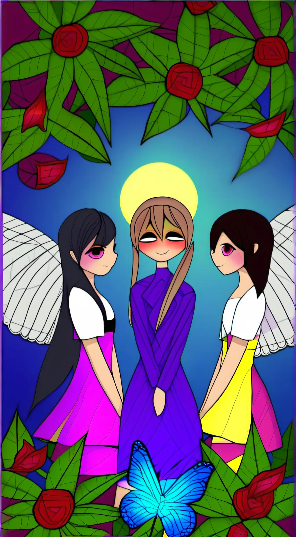 ai character: me and my friend's background