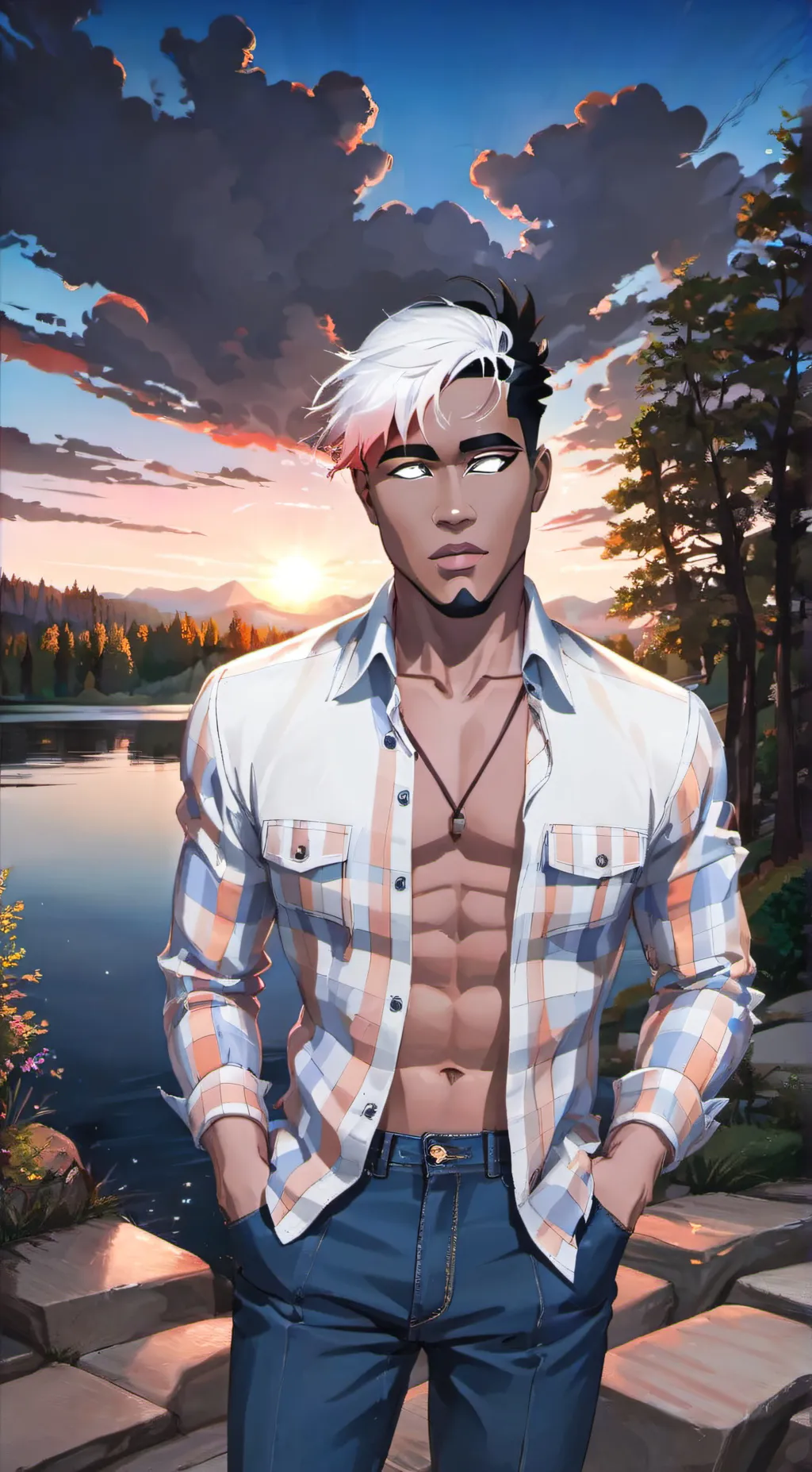 ai character: XXXTENTACION background