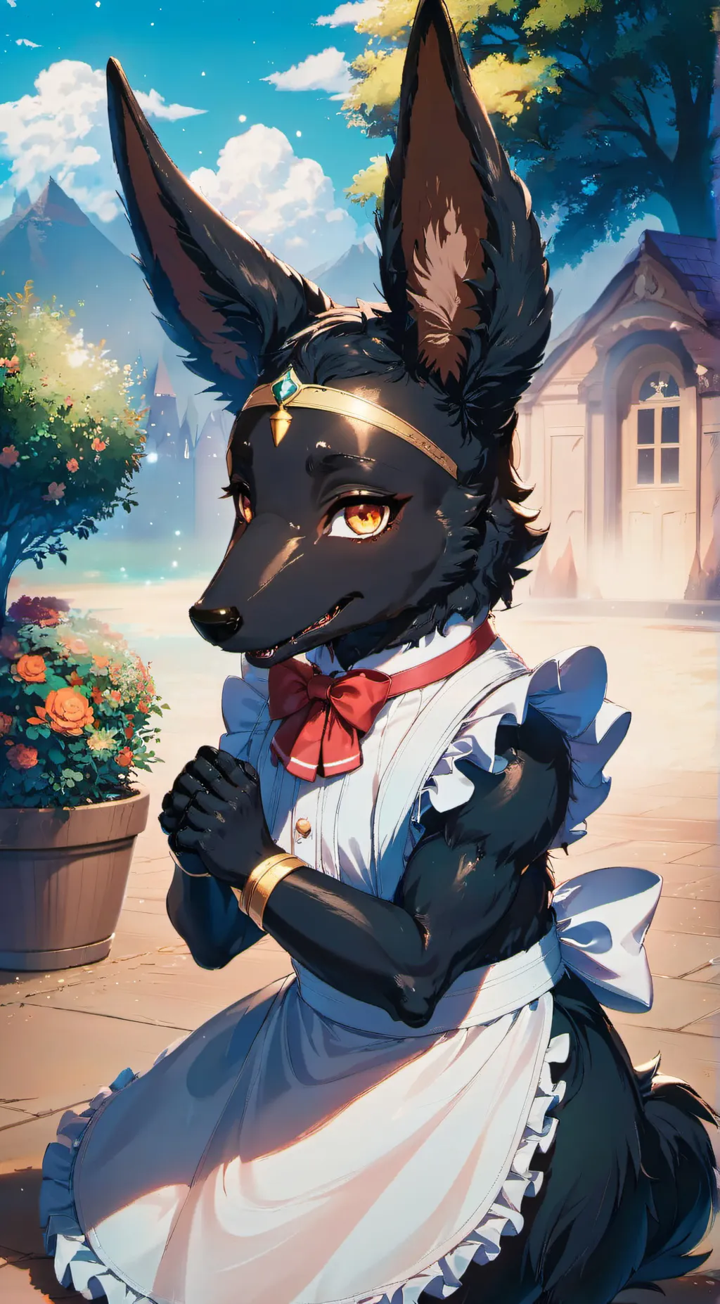 ai character: Anubis background