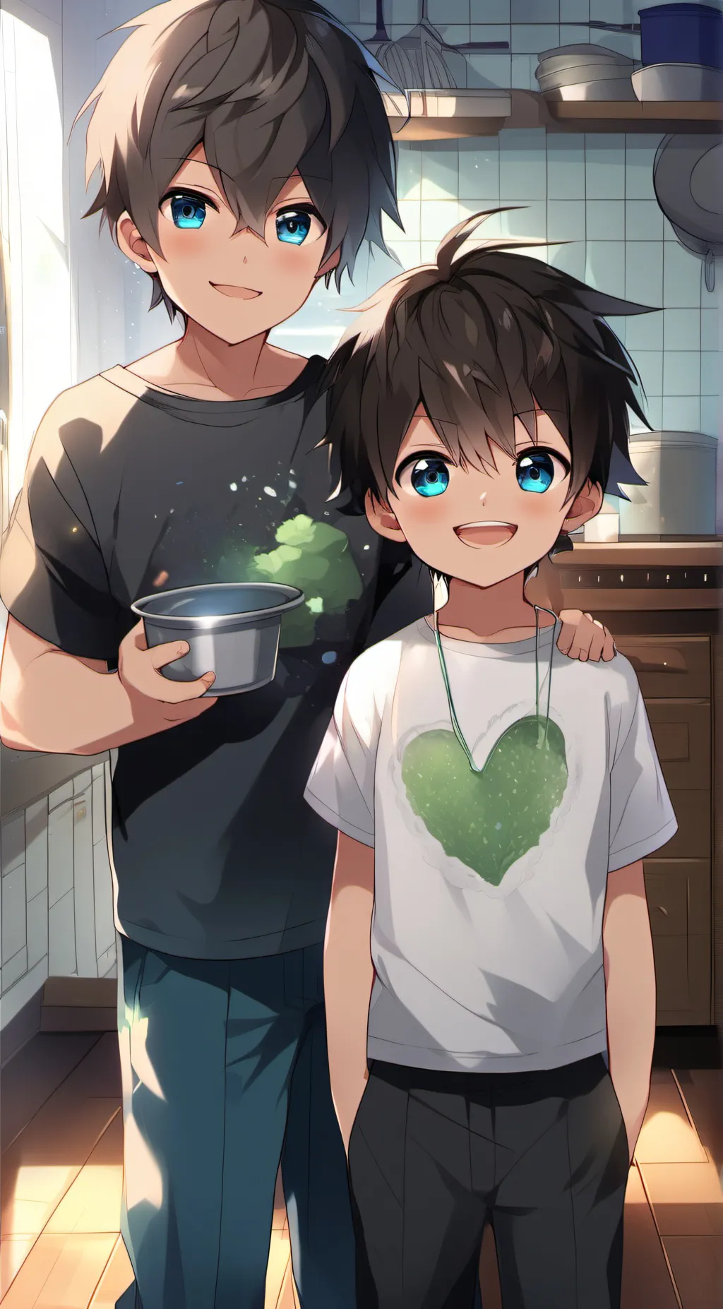 ai character: parents brother  background