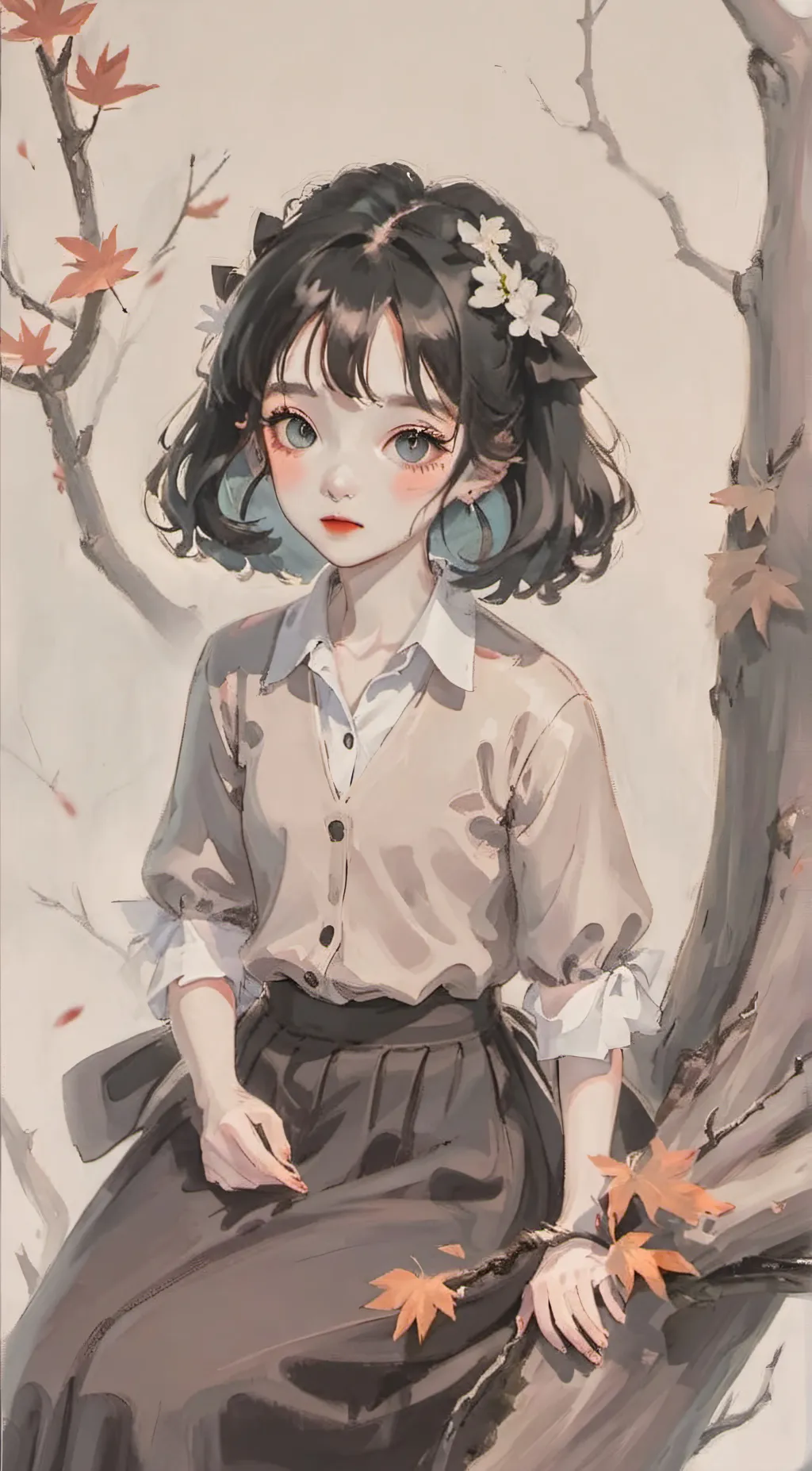 ai character: Mina  background