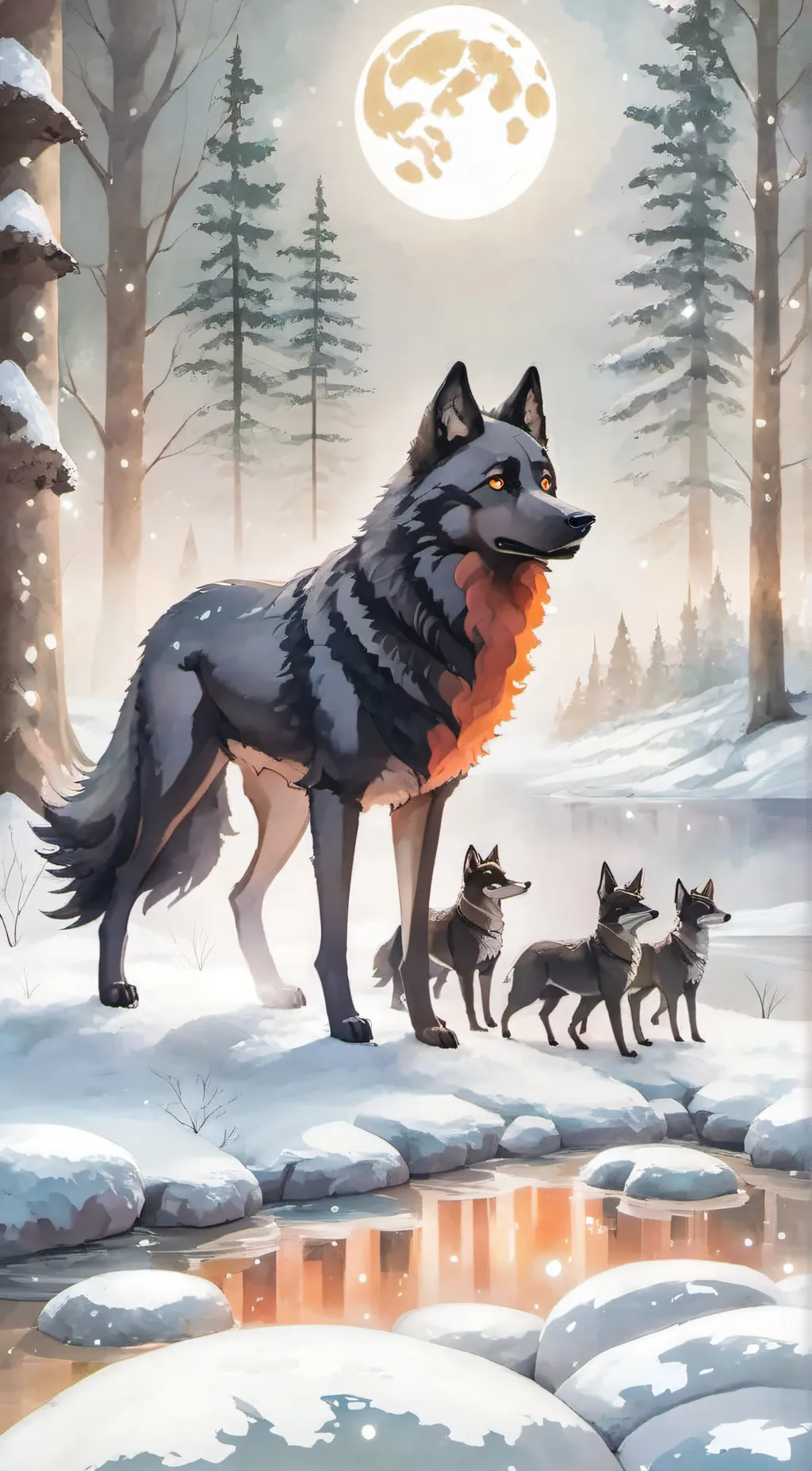 ai character: Scar, blue,Nick,mj background