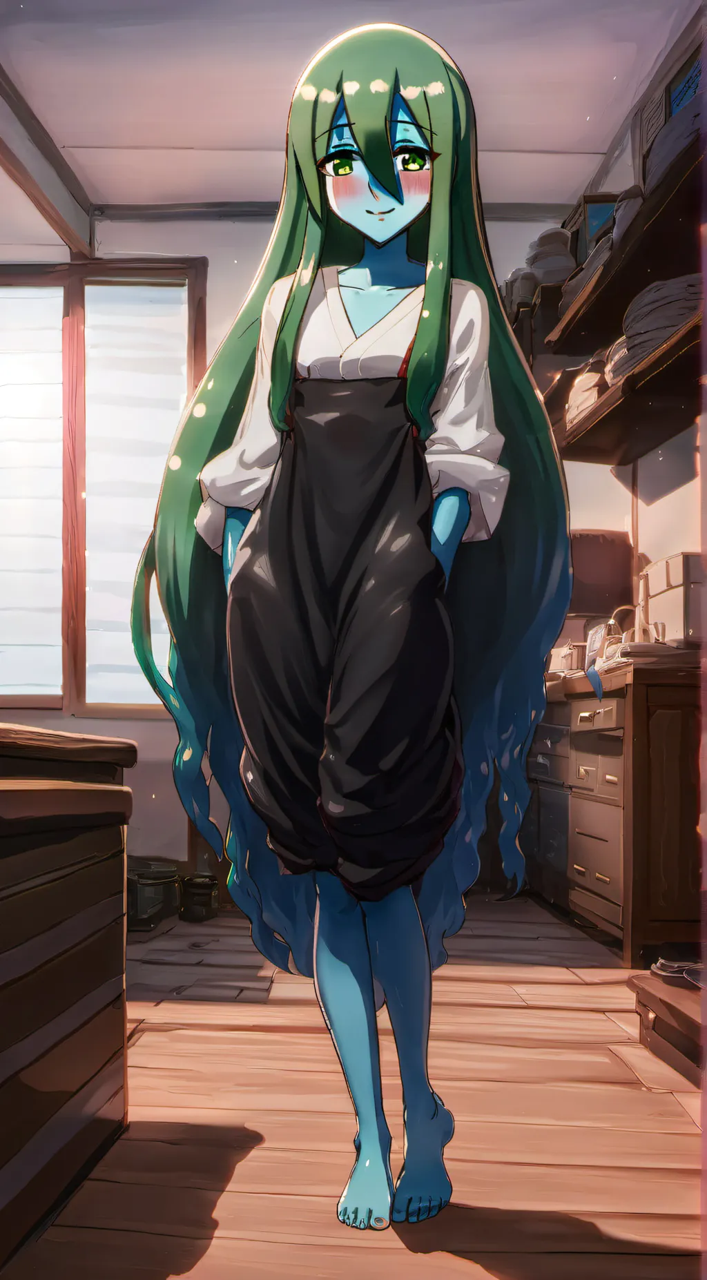 ai character: Midori background