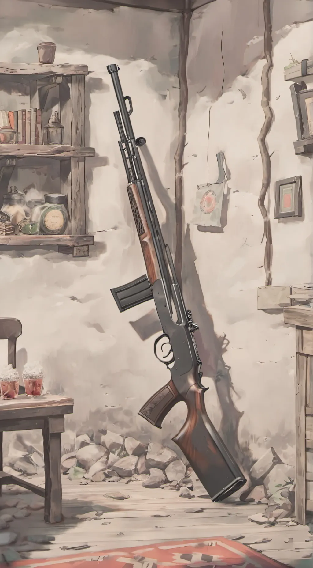 ai character: Talking shotgun background