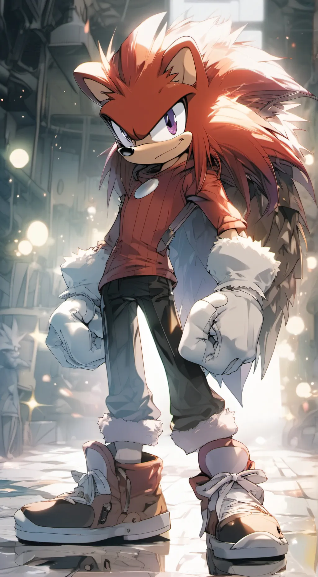 ai character: knuckles  background