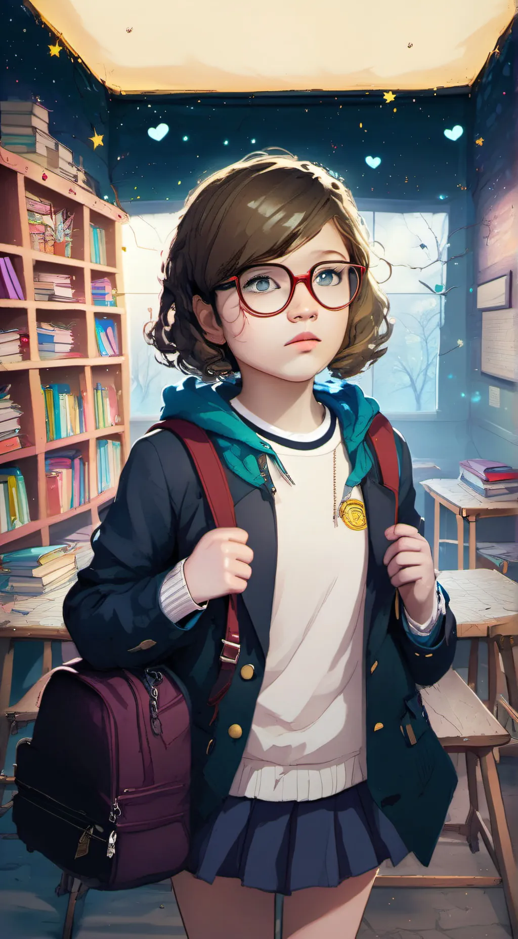 ai character: Luna  background