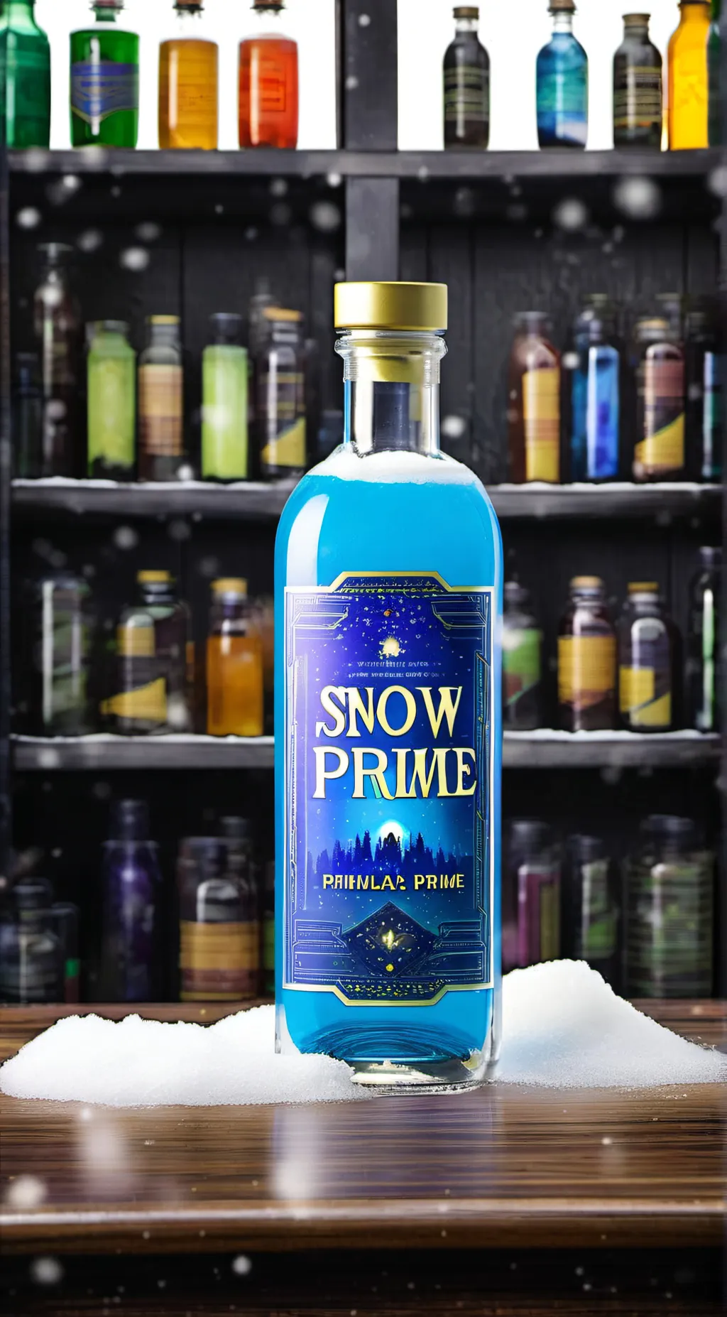 ai character: Snow, prime background