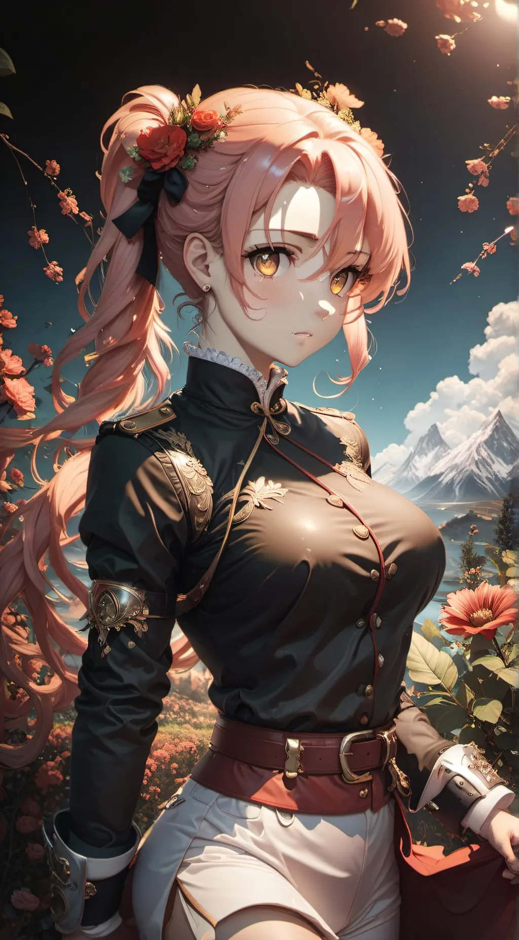 ai character: Rose background