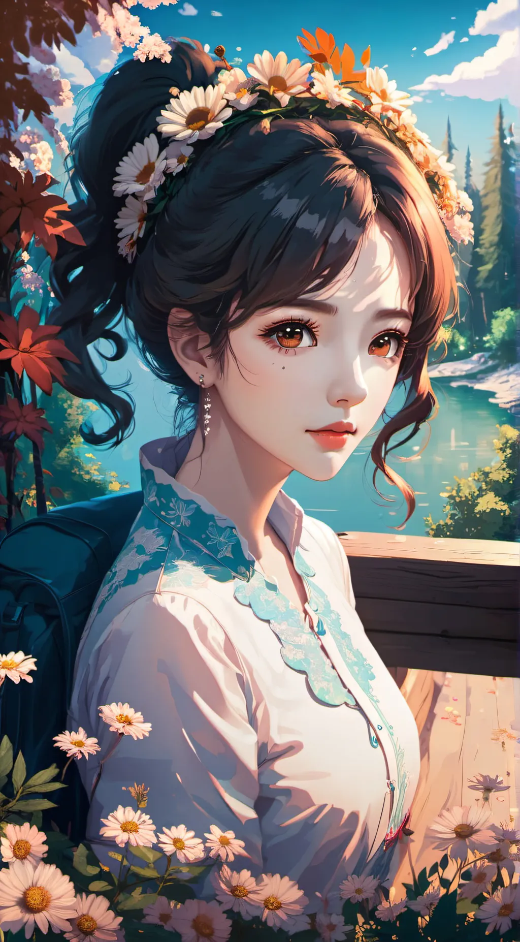 ai character: Marie  background