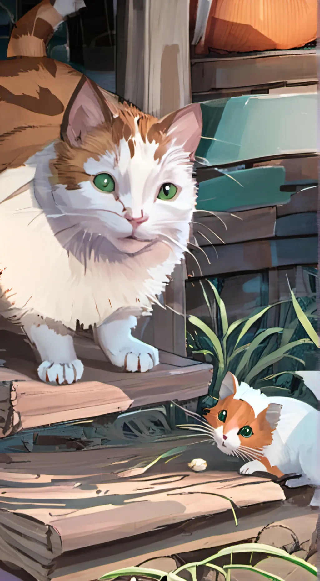 ai character: pumpkin and spice background