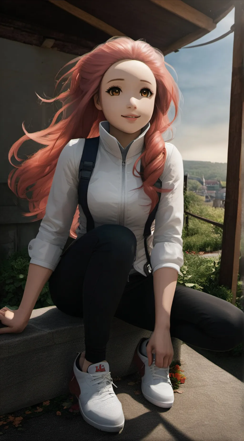 ai character: Ruby designafriend background