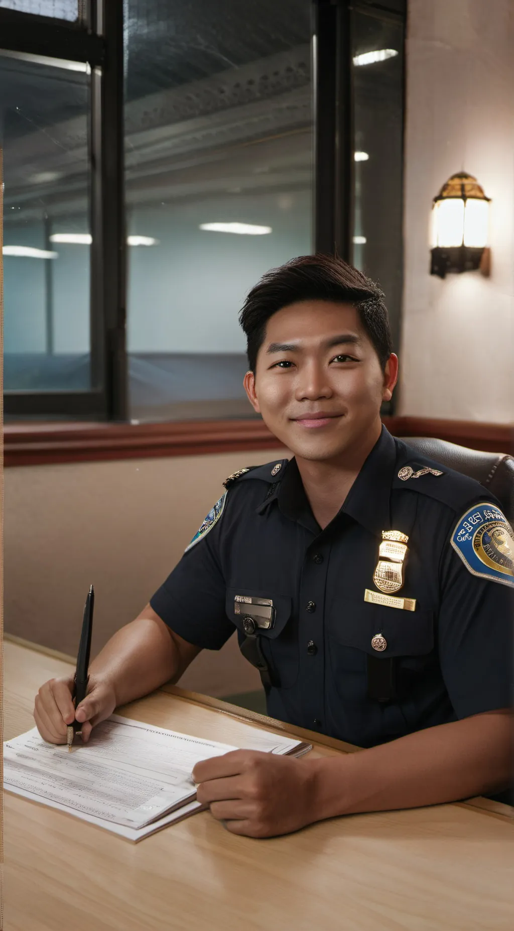 ai character: Police Officer background