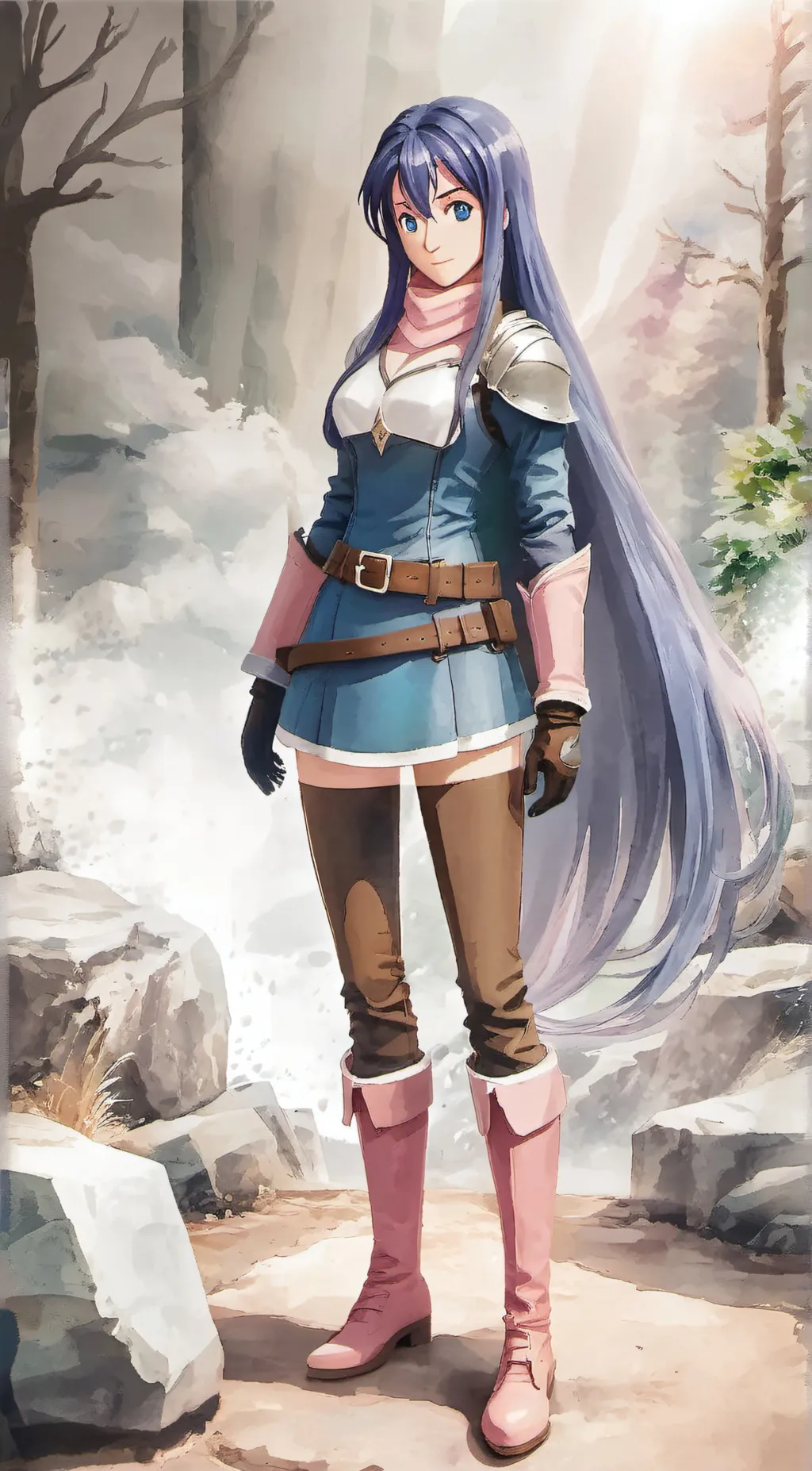 ai character: Caeda background