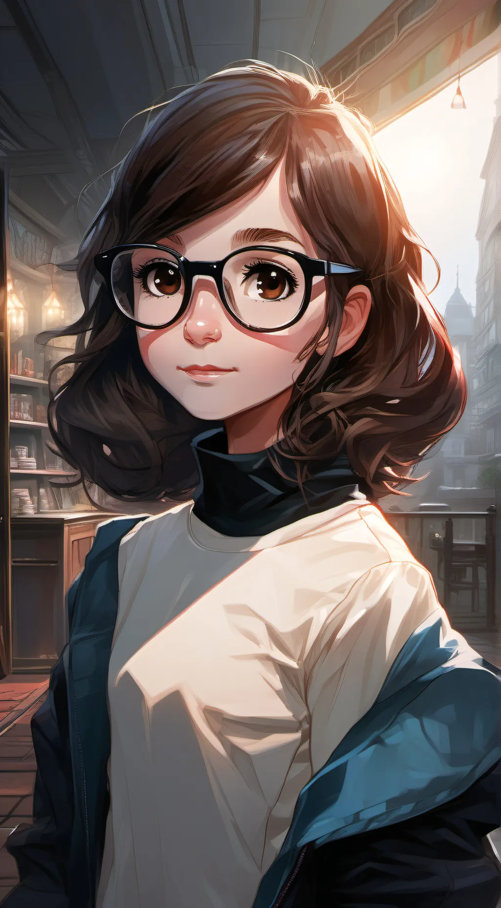 ai character: mia  background