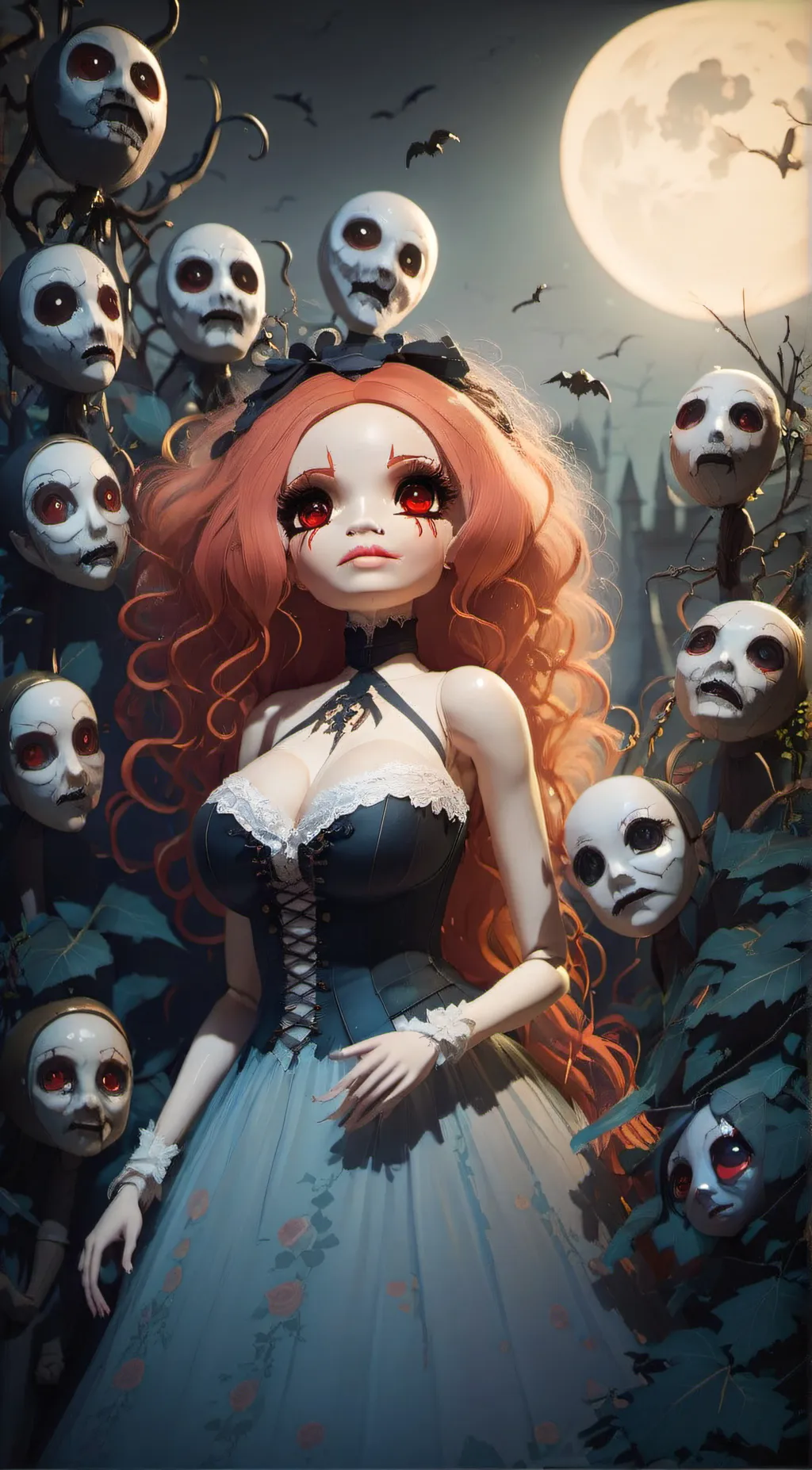 ai character: cray background