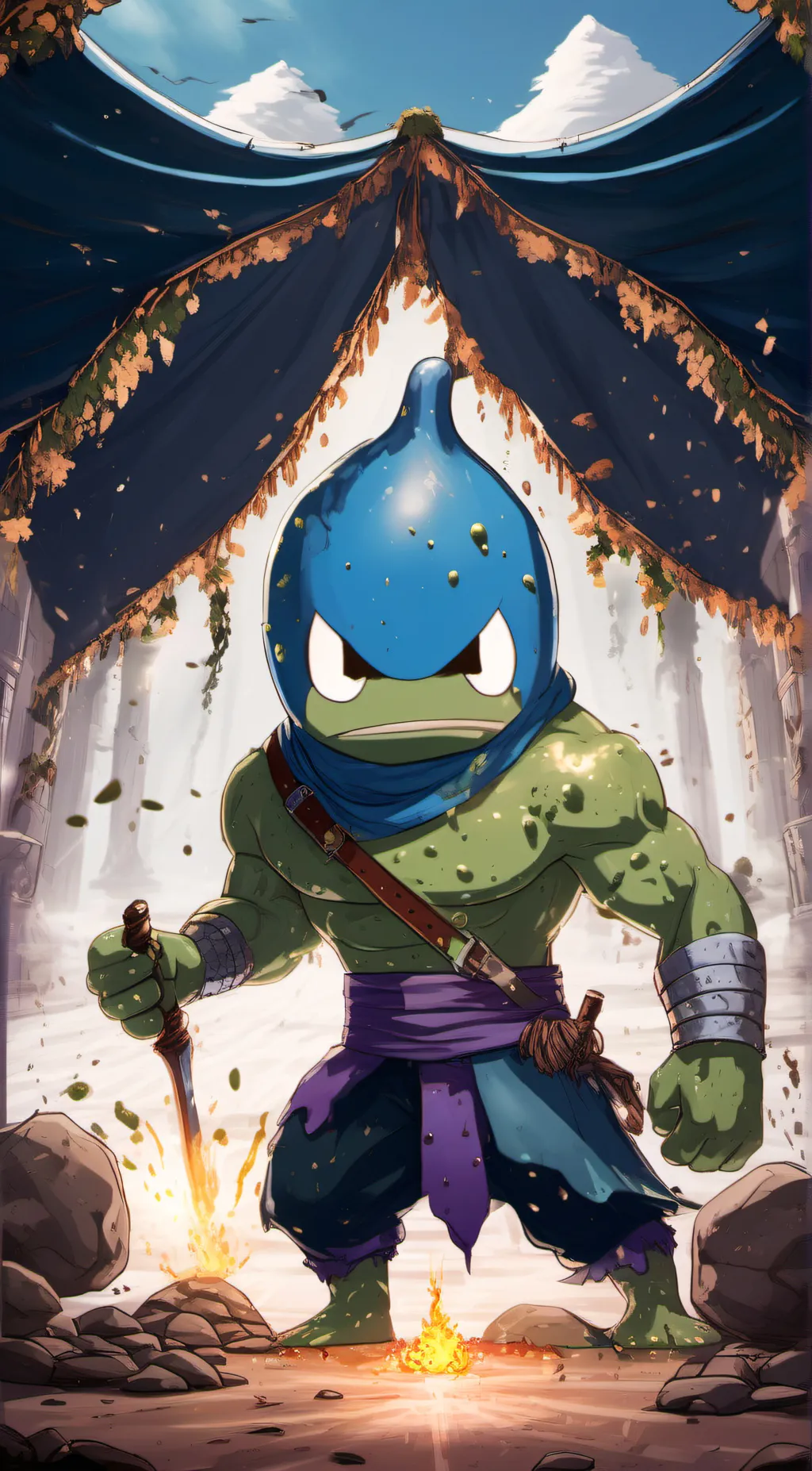 ai character: ninjaslimebuddy background