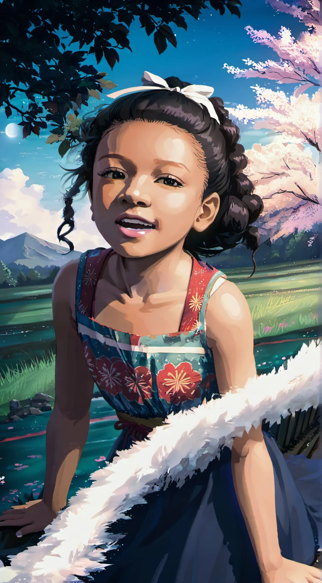 ai character: Akeira  background