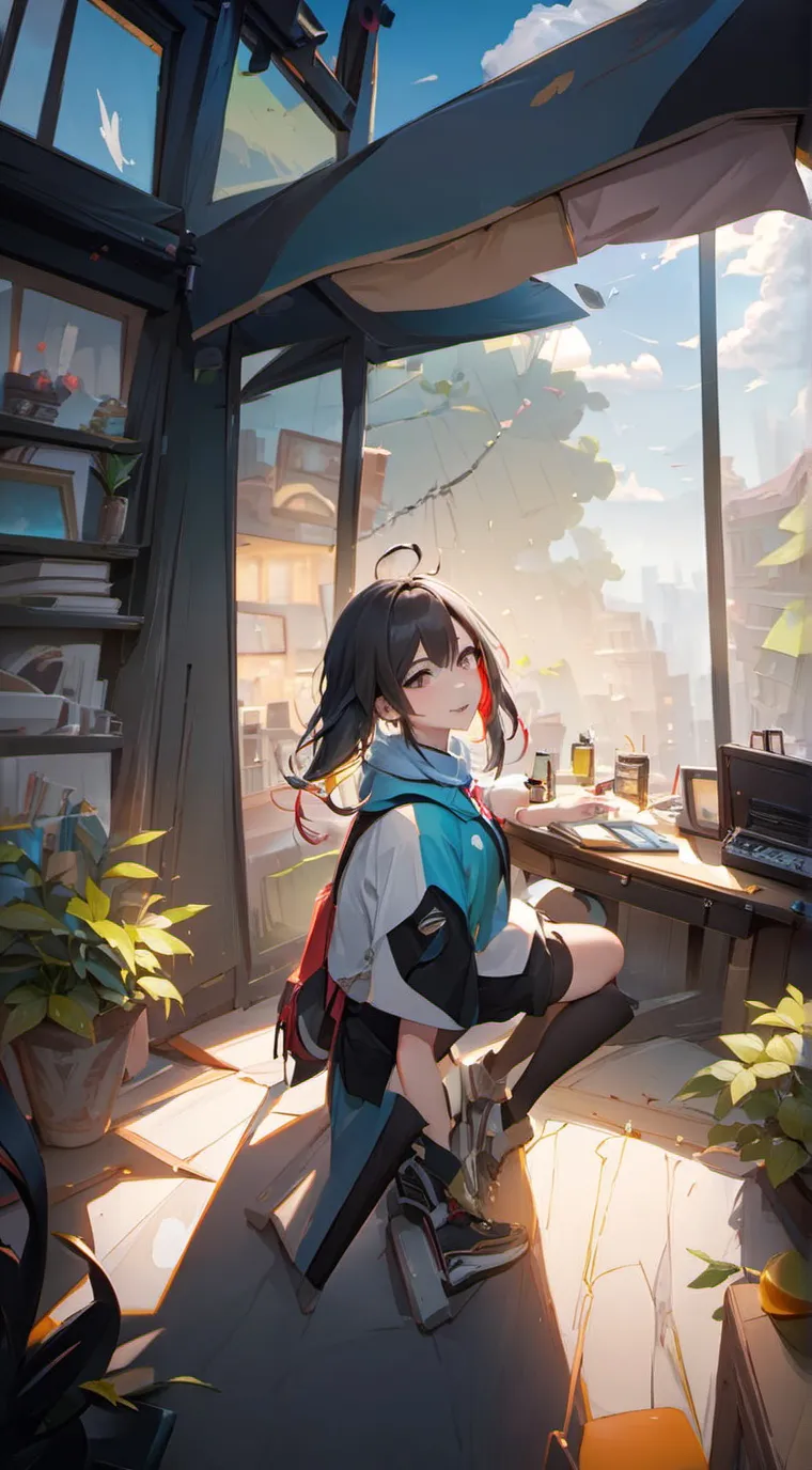 ai character: Kim  background