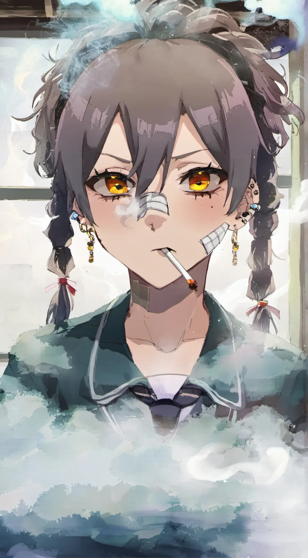 ai character: Bella~ Y0ur Bu11Y background