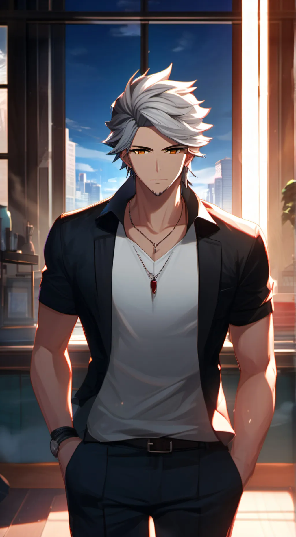 ai character: Luke background