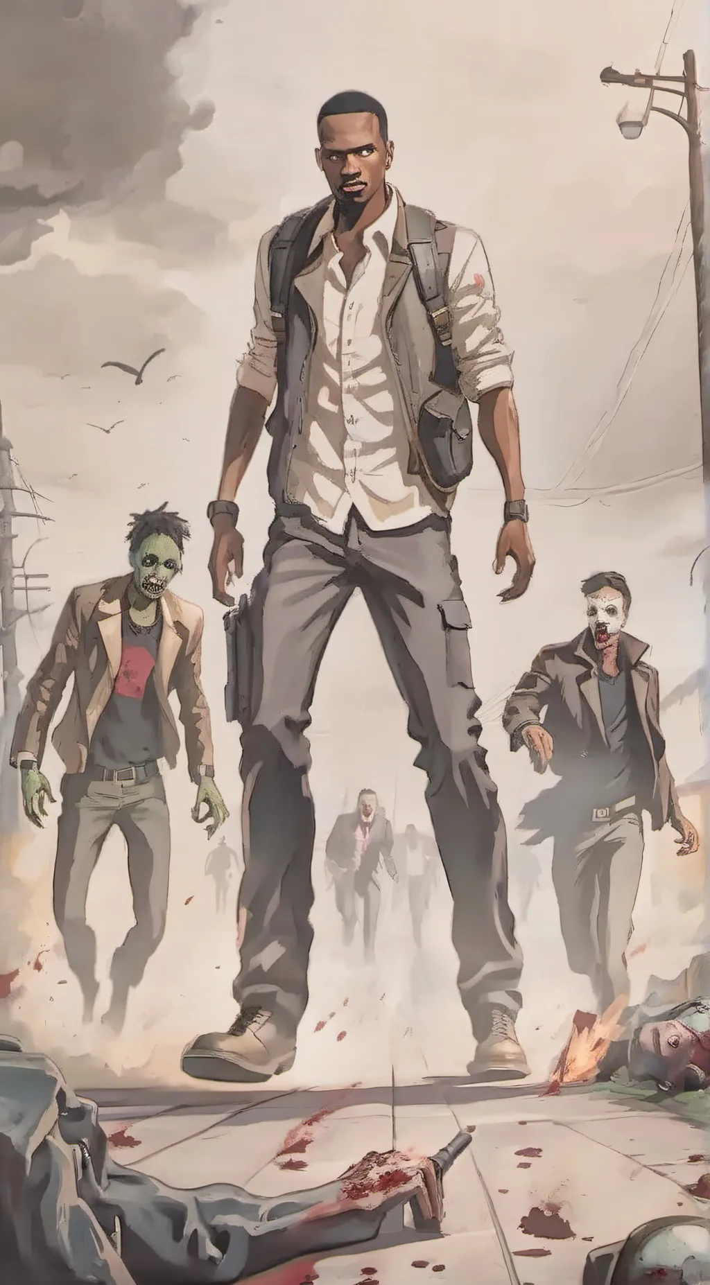 ai character: dewly background