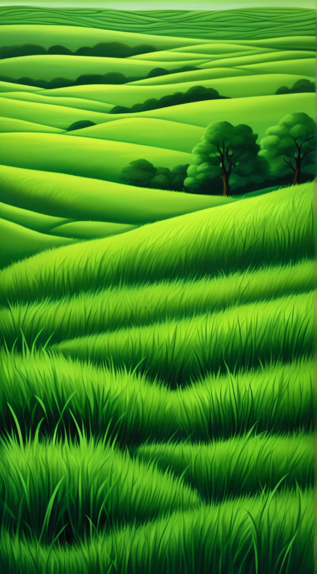 ai character: Touch grass background