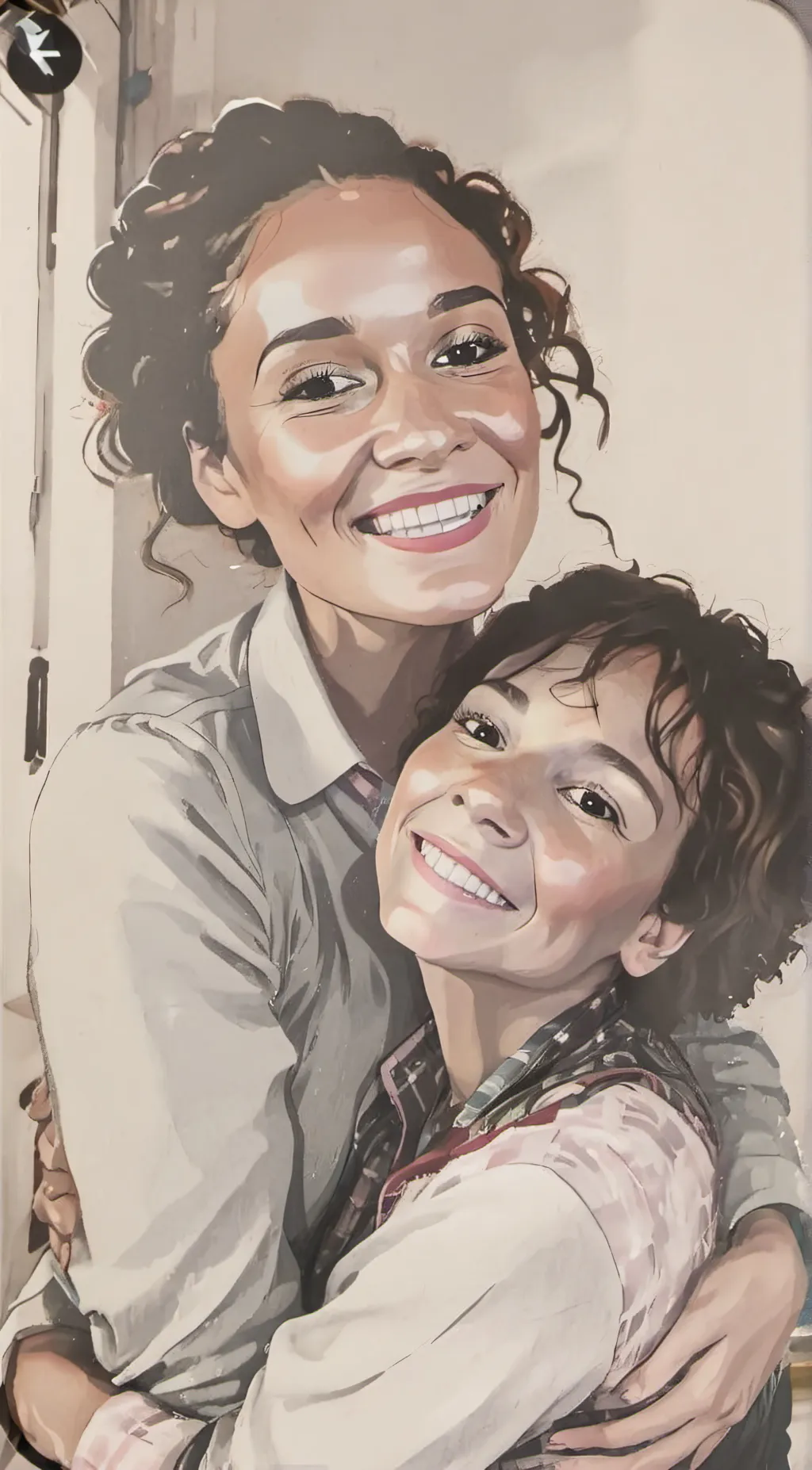 ai character: Brielle and mommy. background