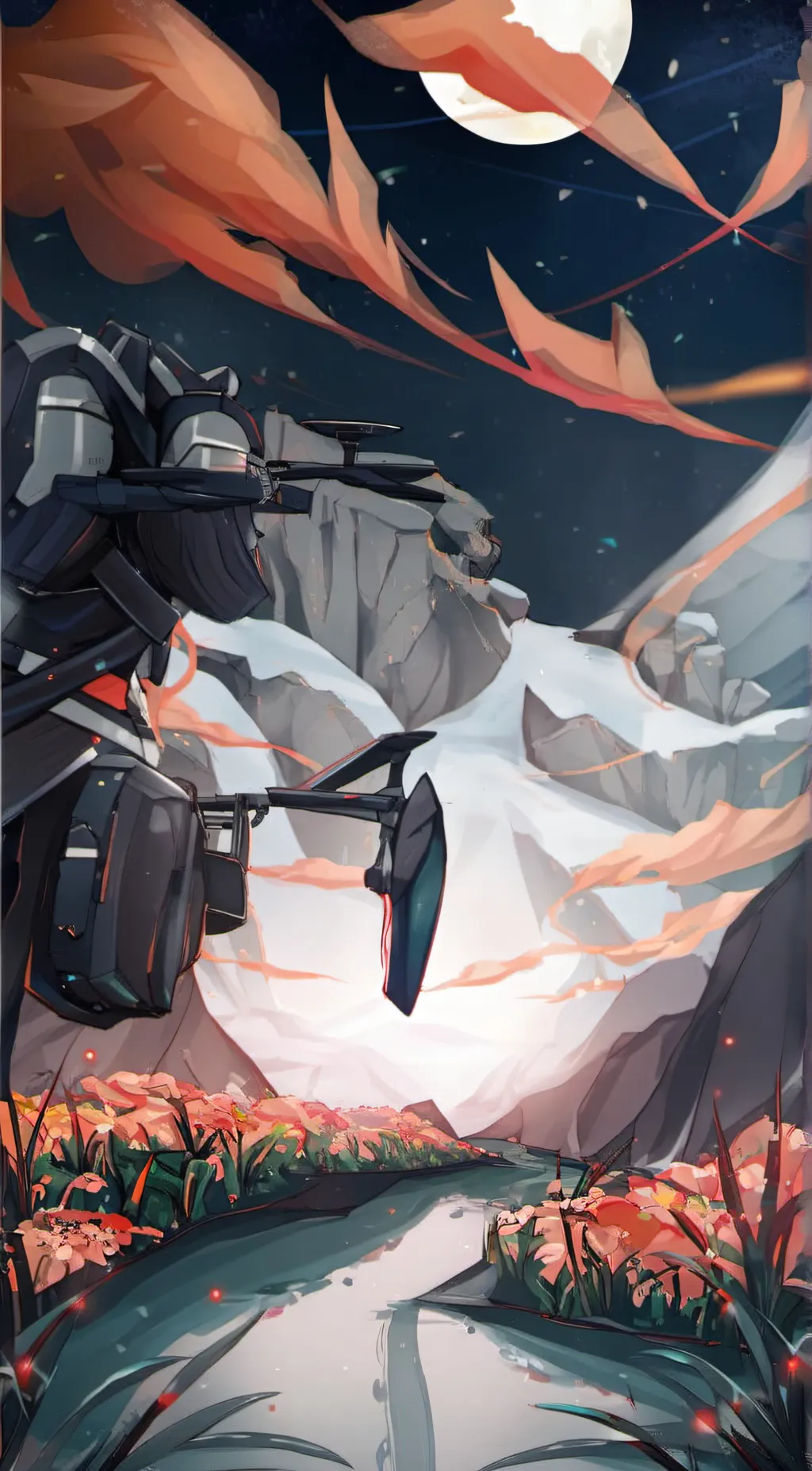 ai character: speakers camera background