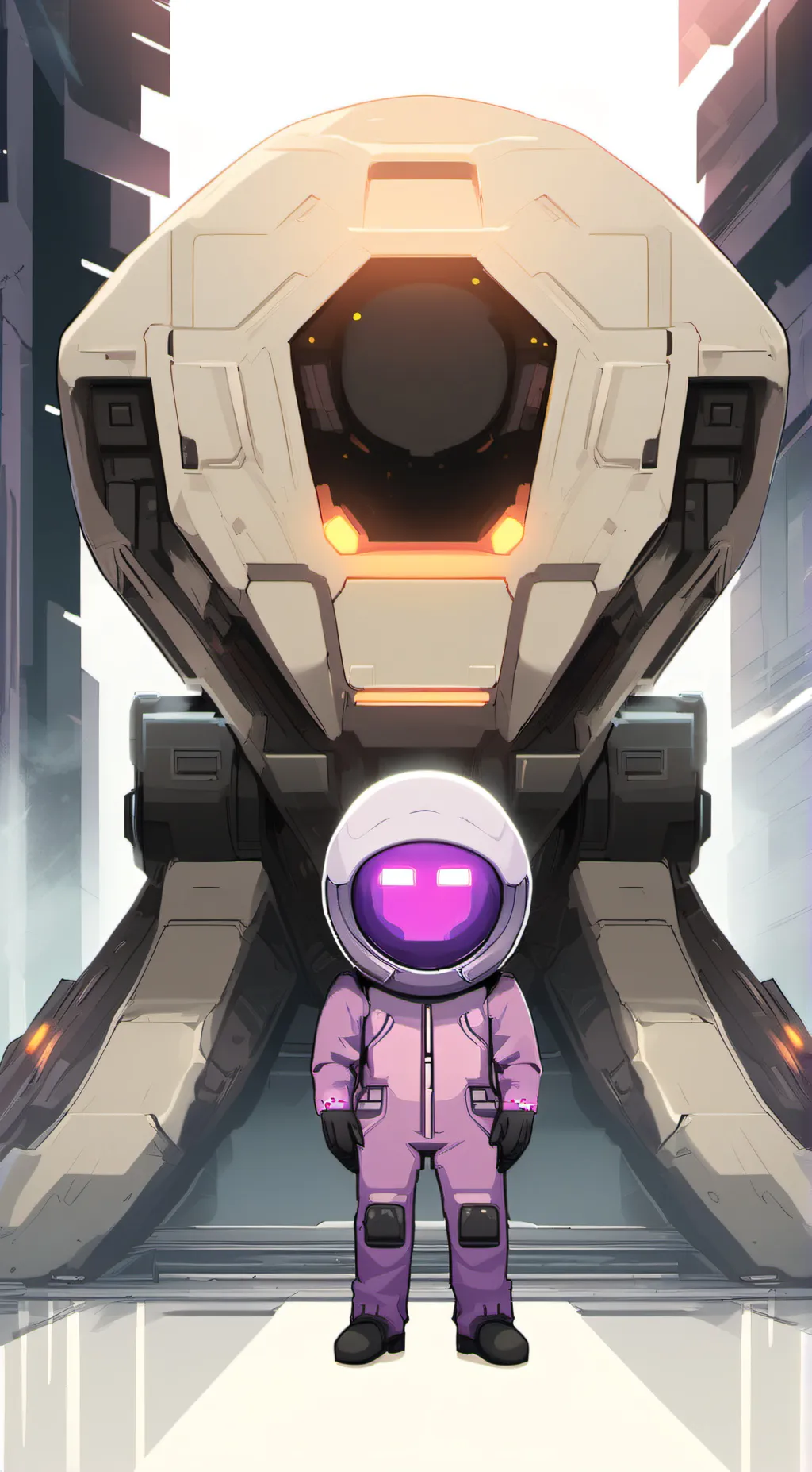 ai character: (IMPOSTER) Pink background