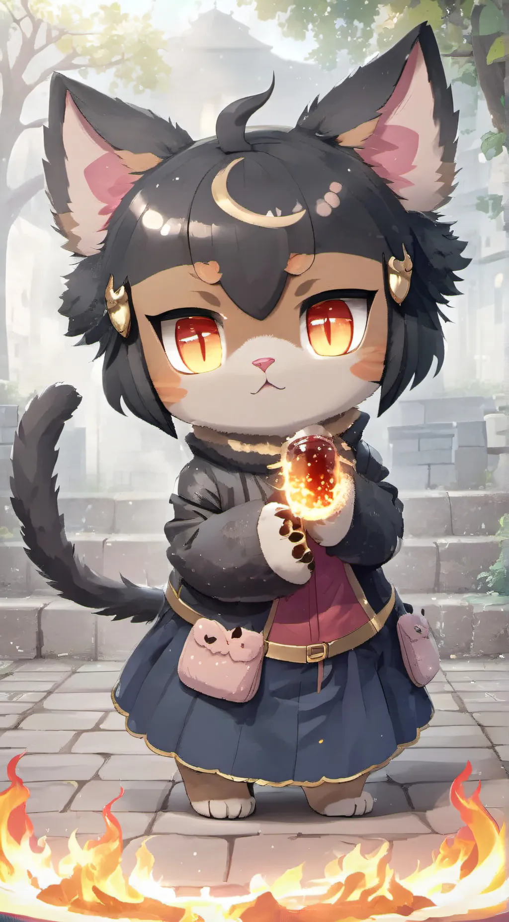 ai character: Kitty background
