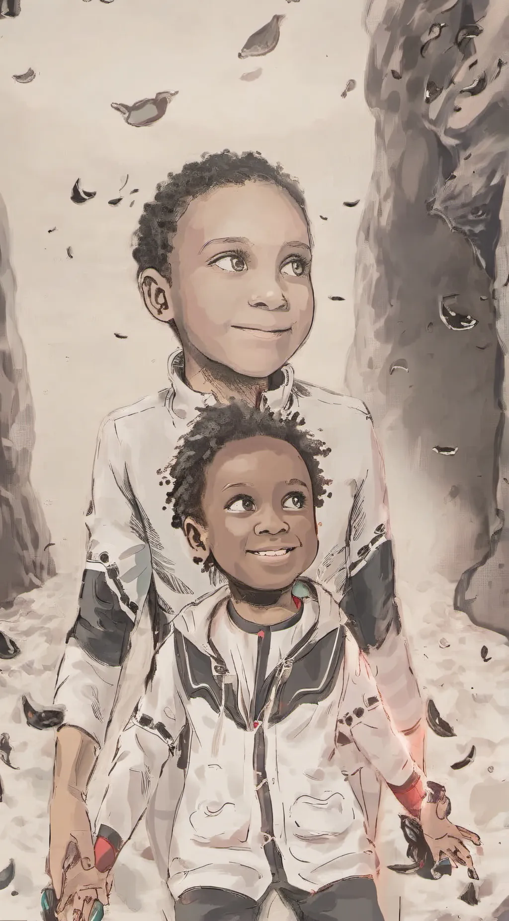 ai character: Ashley and Larry background