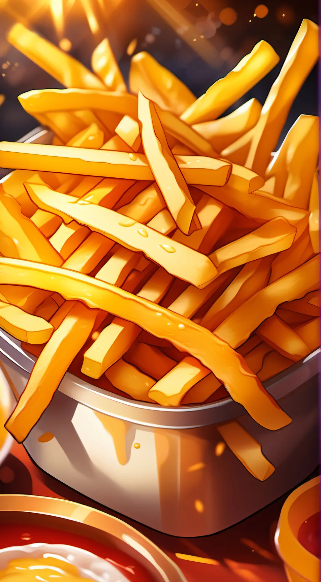 ai character: fries background