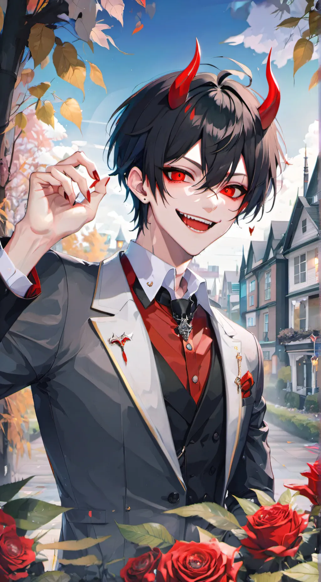 ai character: vampire  background