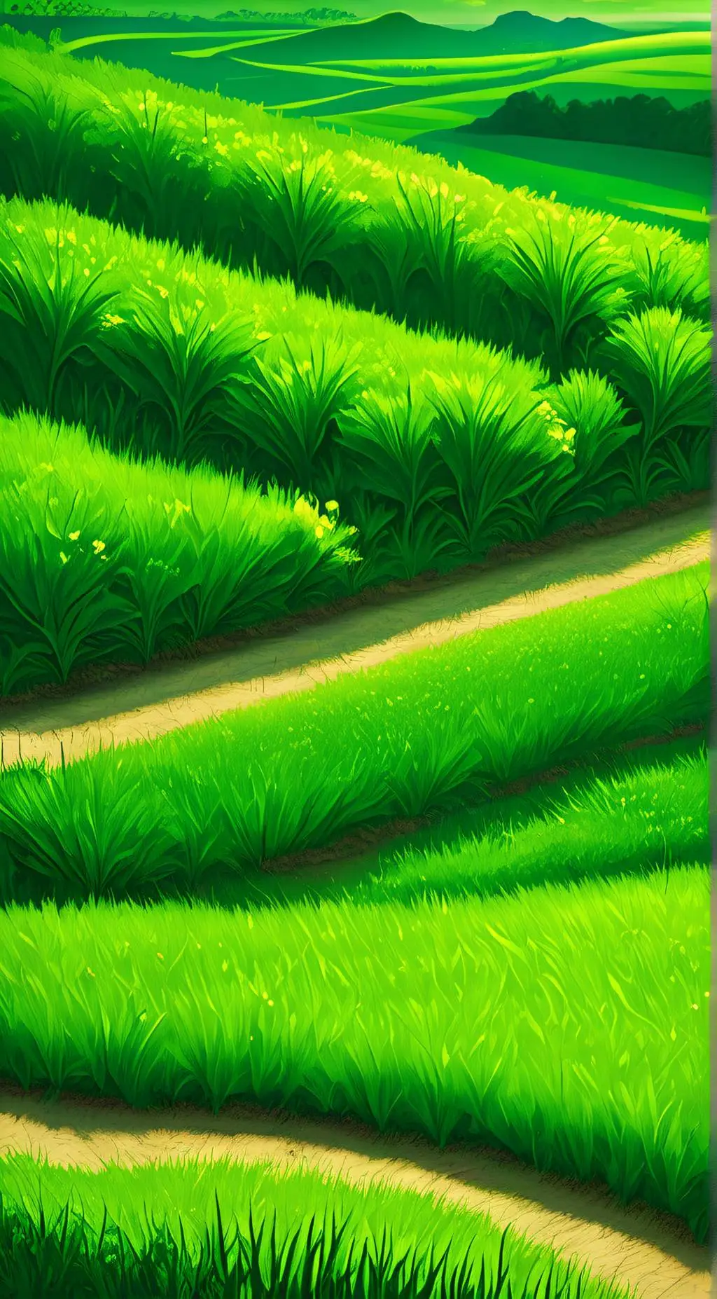 ai character: grass (joke) background