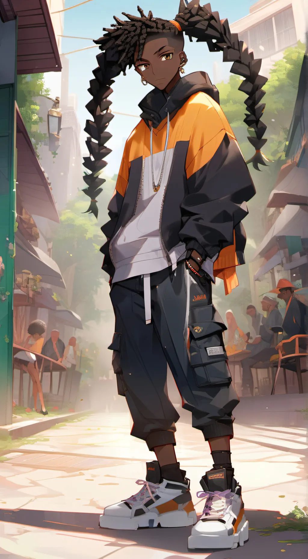 ai character: pigtailmane background