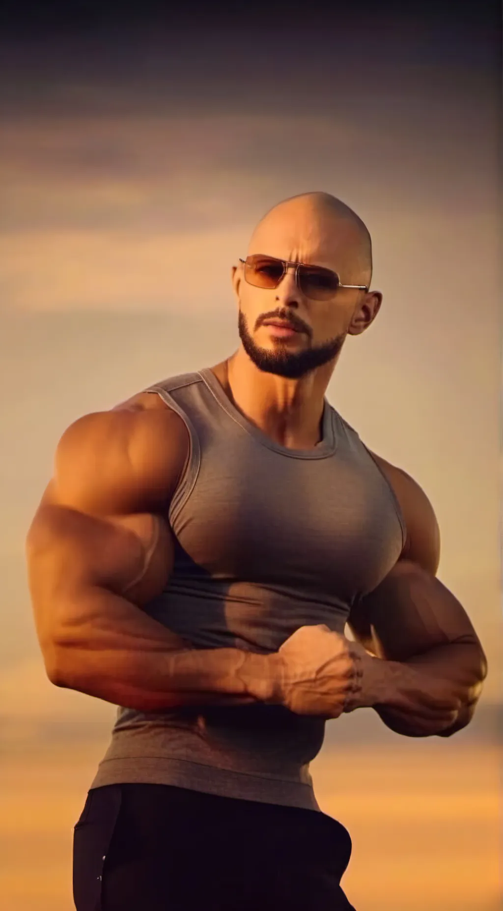 ai character: Andrew Tate  background