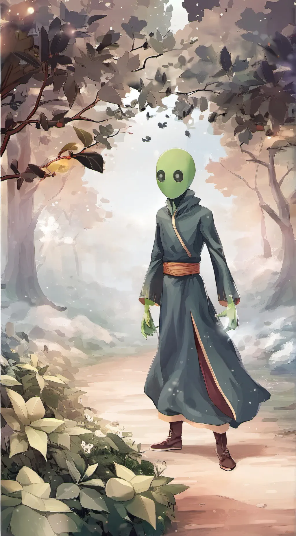 ai character: melon background