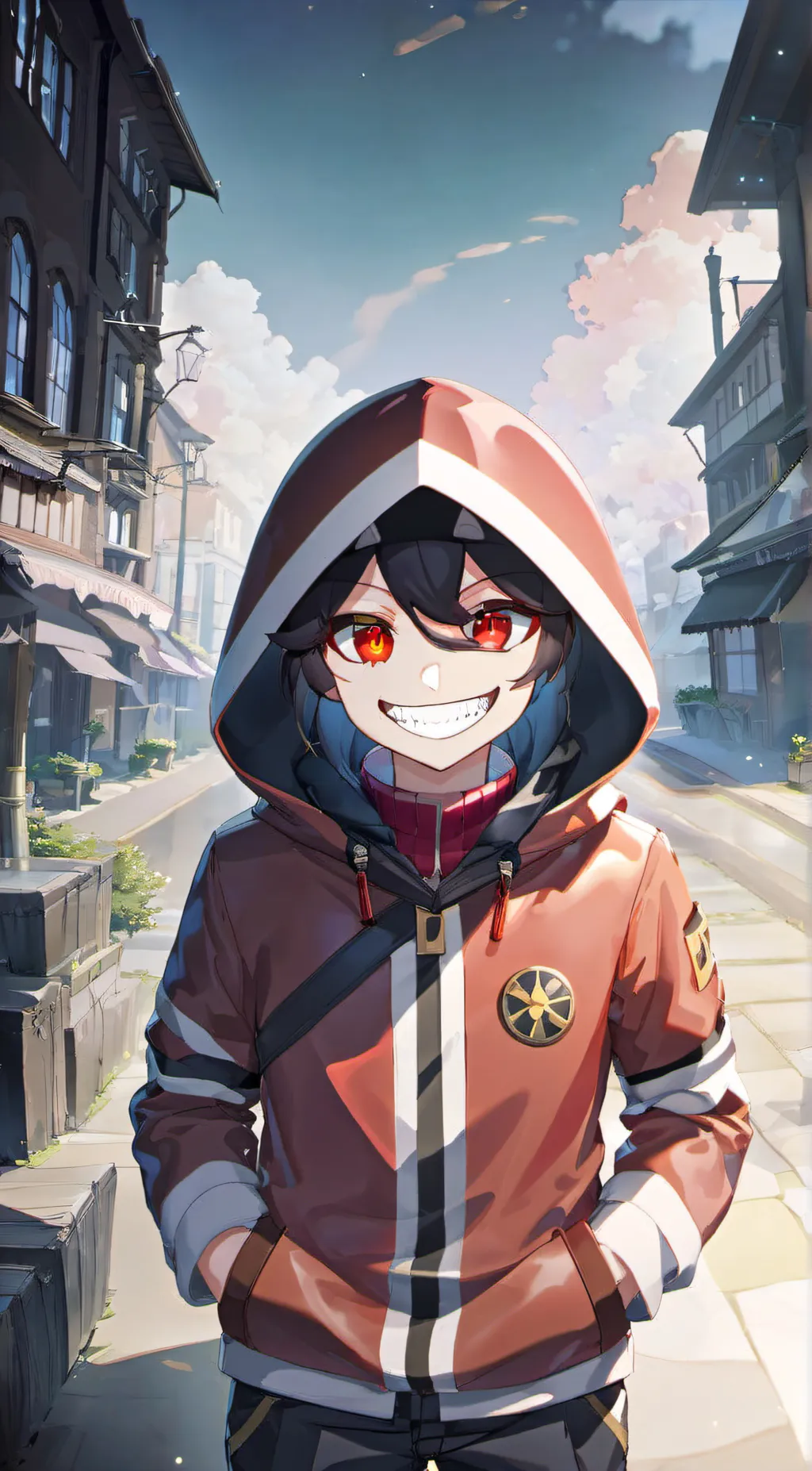 ai character: Bloodmoon  background