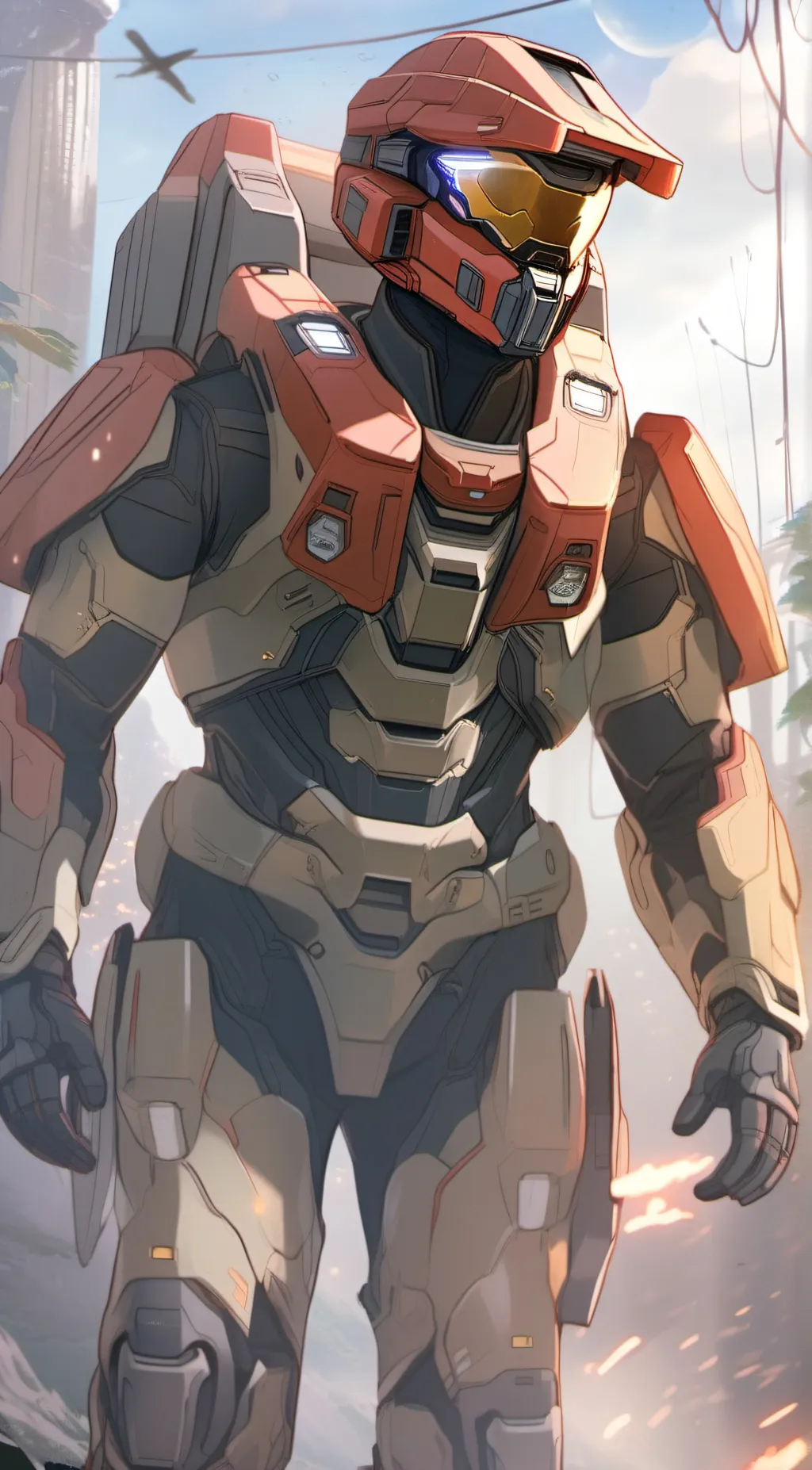 ai character: Sarge RVB background