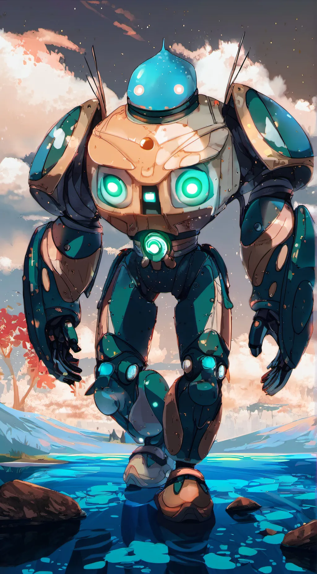 ai character: z-blob background