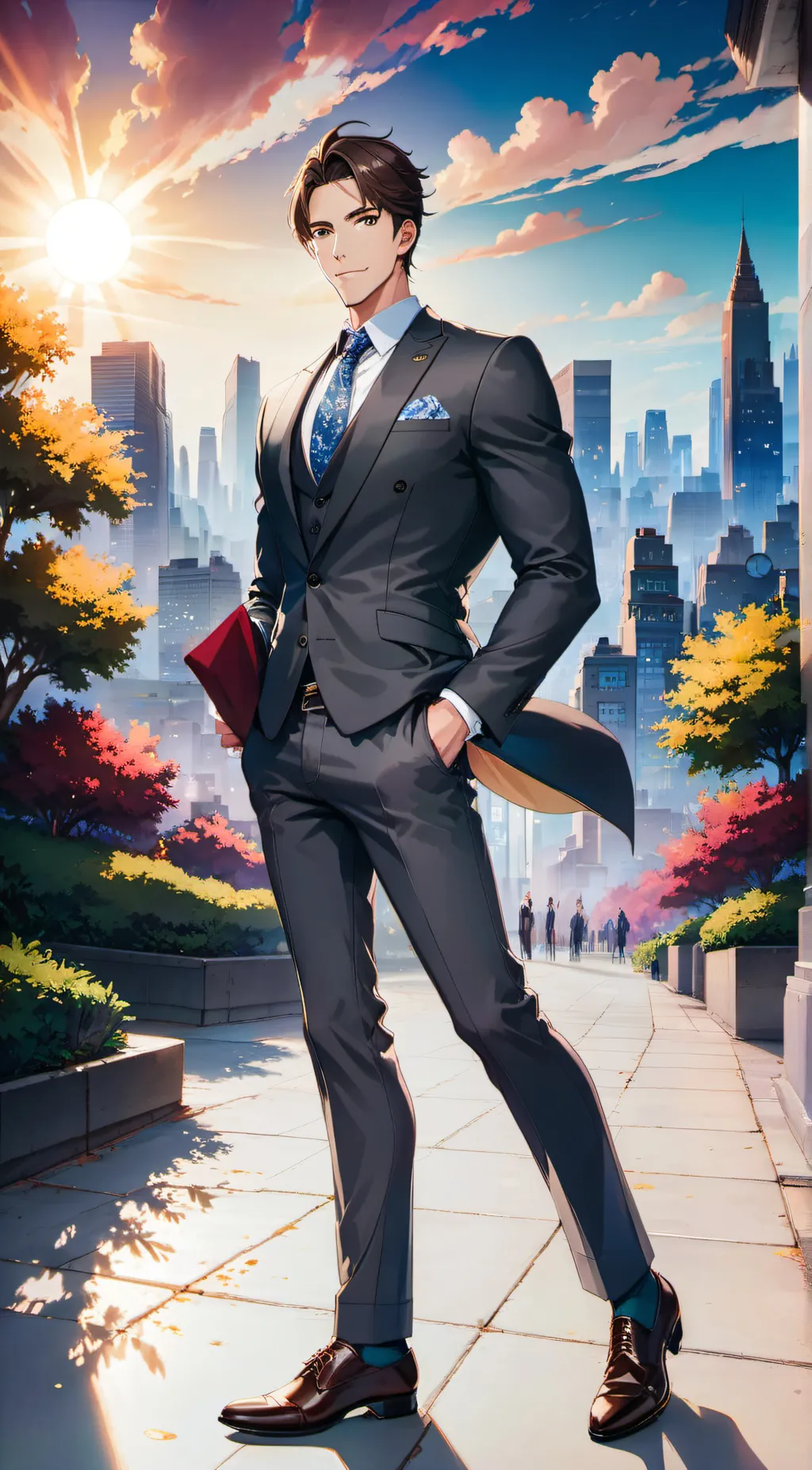 ai character: A cool guy background