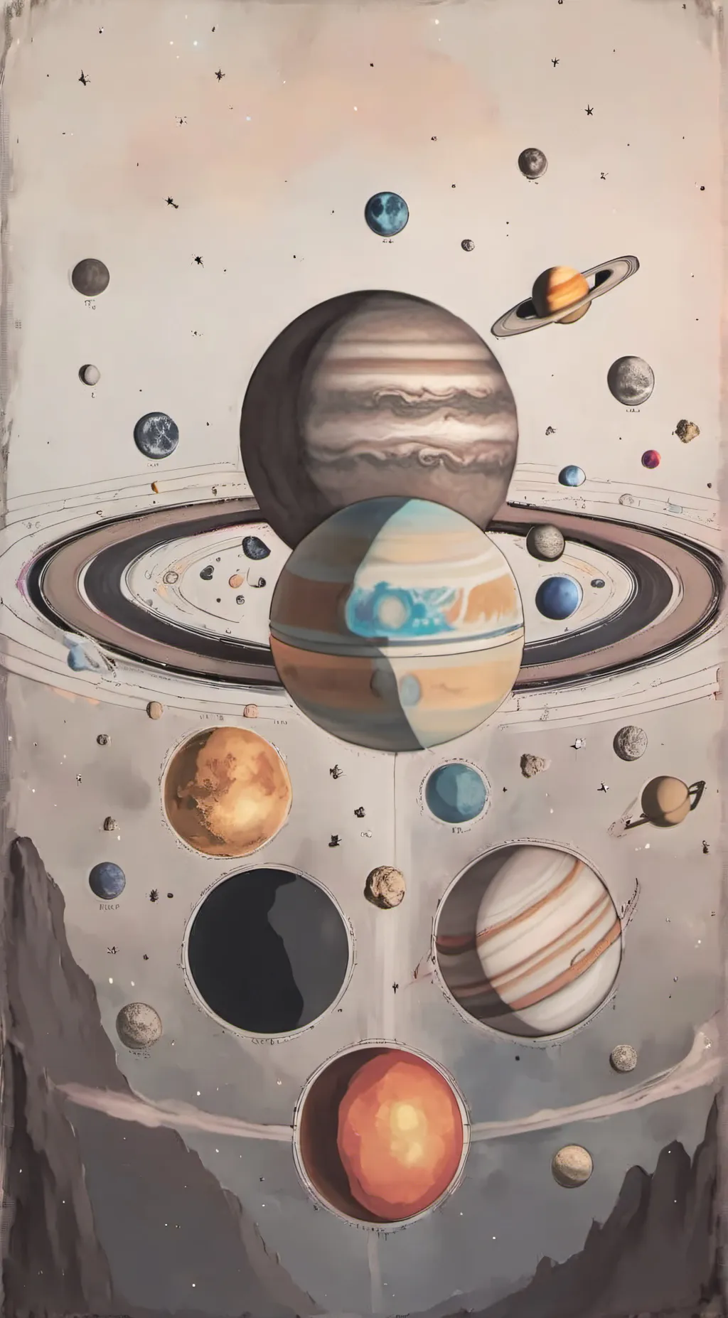 ai character: The Solar System background