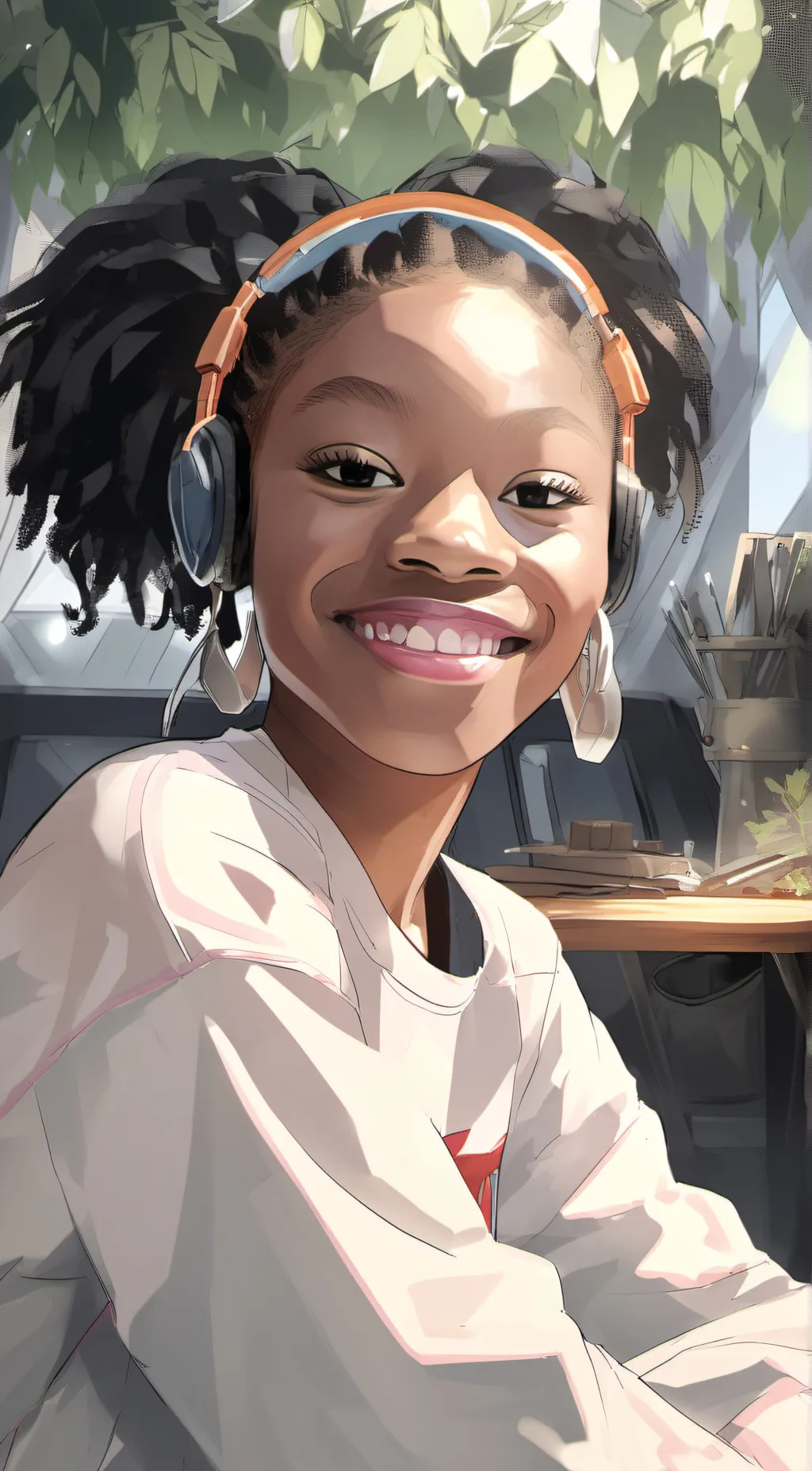 ai character: Aria background