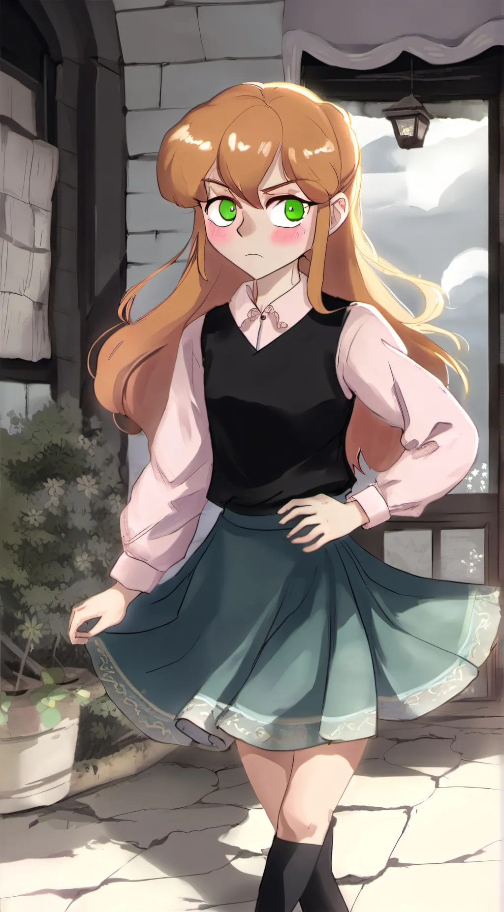 ai character: Elizabeth Afton background