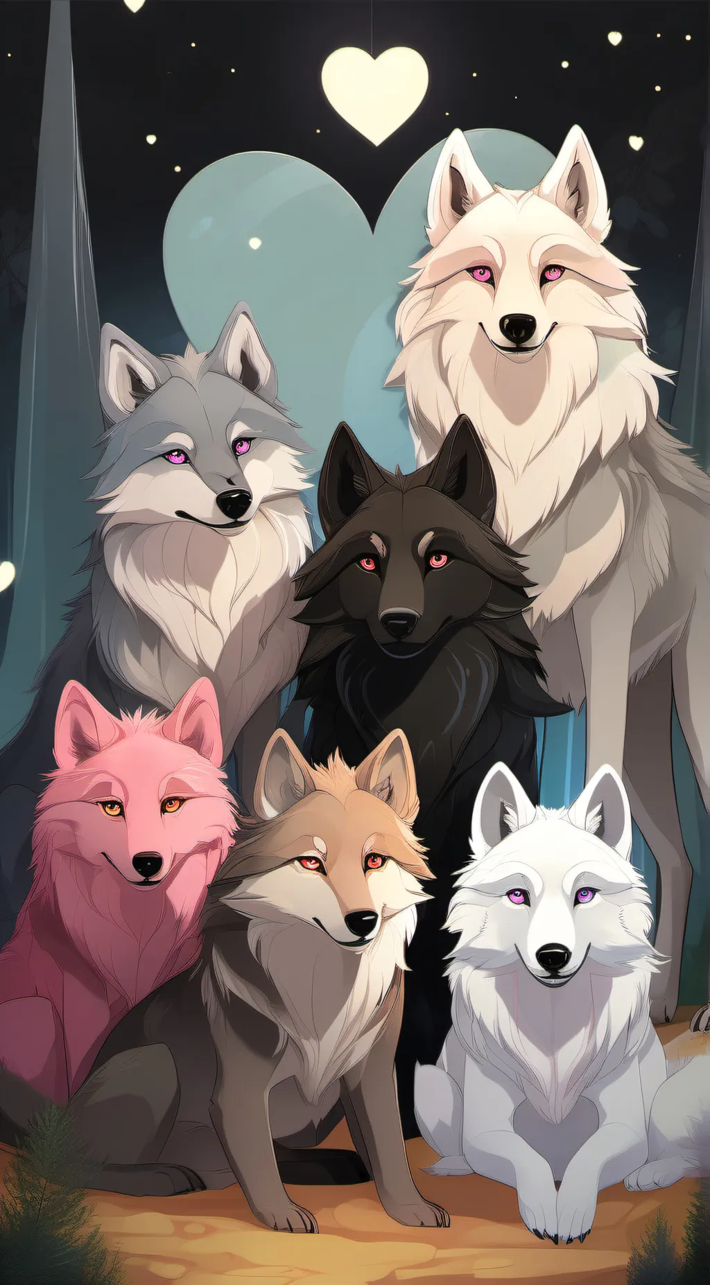 ai character: mainx and sophiase background