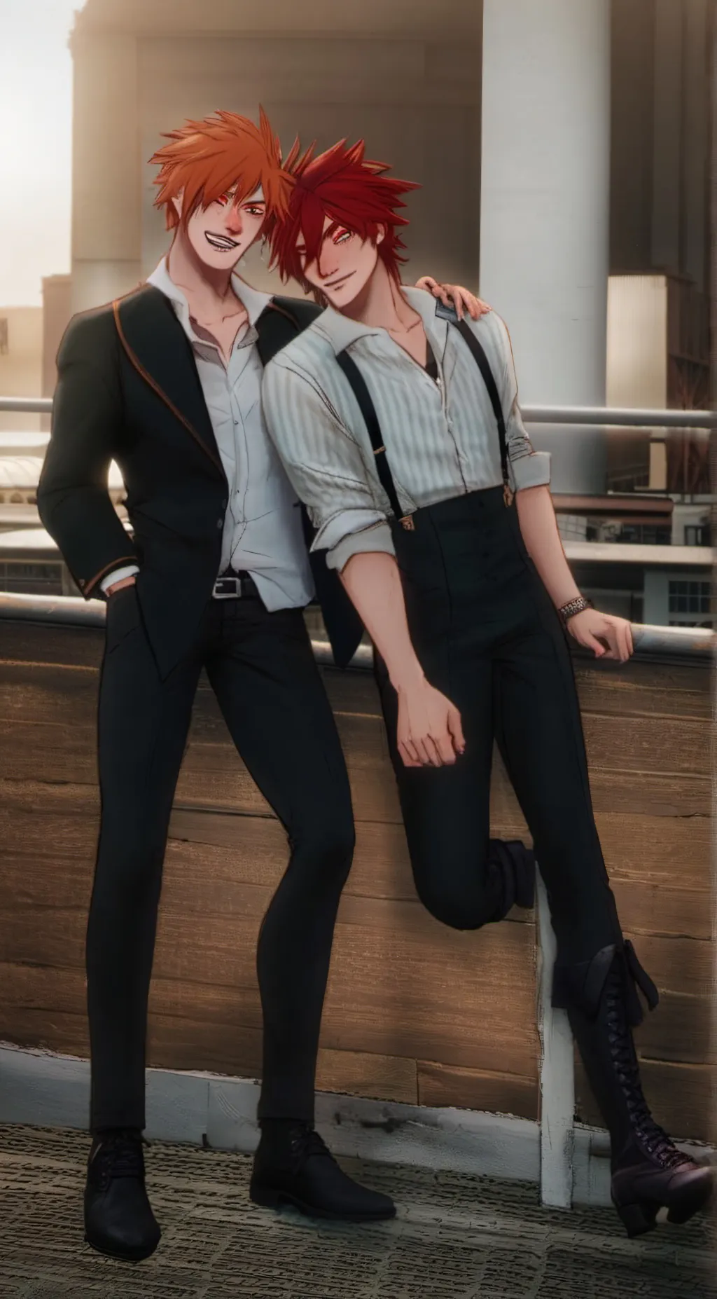 ai character: Kiribaku  background