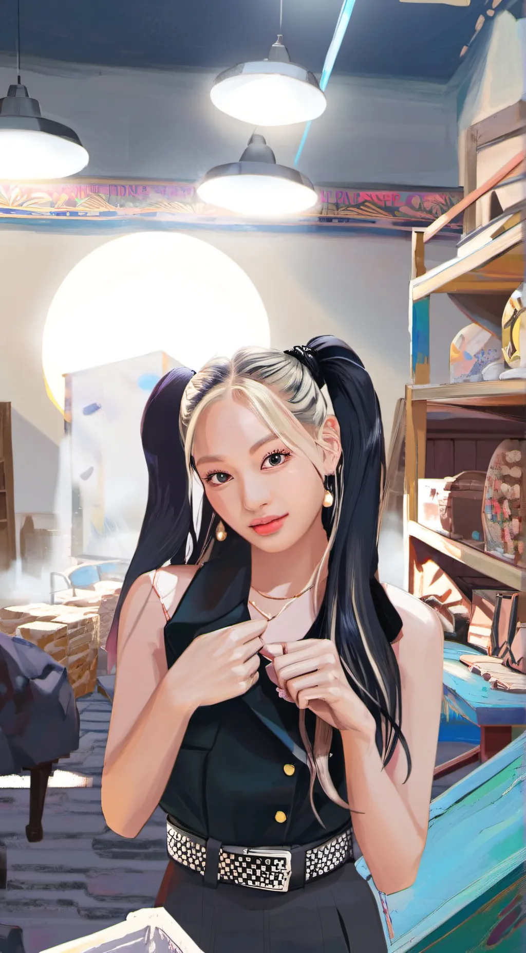 ai character: Jennie✨ background