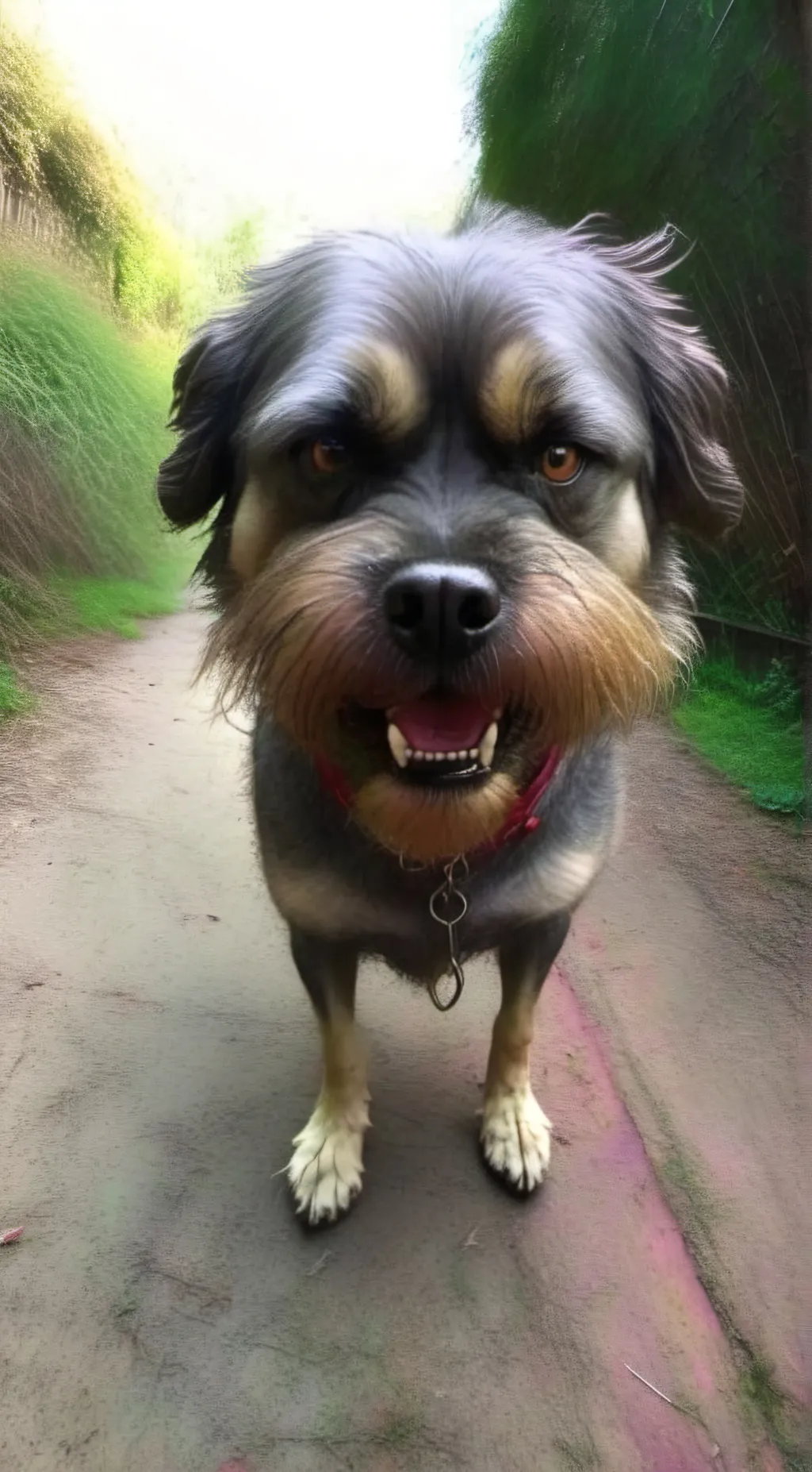 ai character: Angry dog background